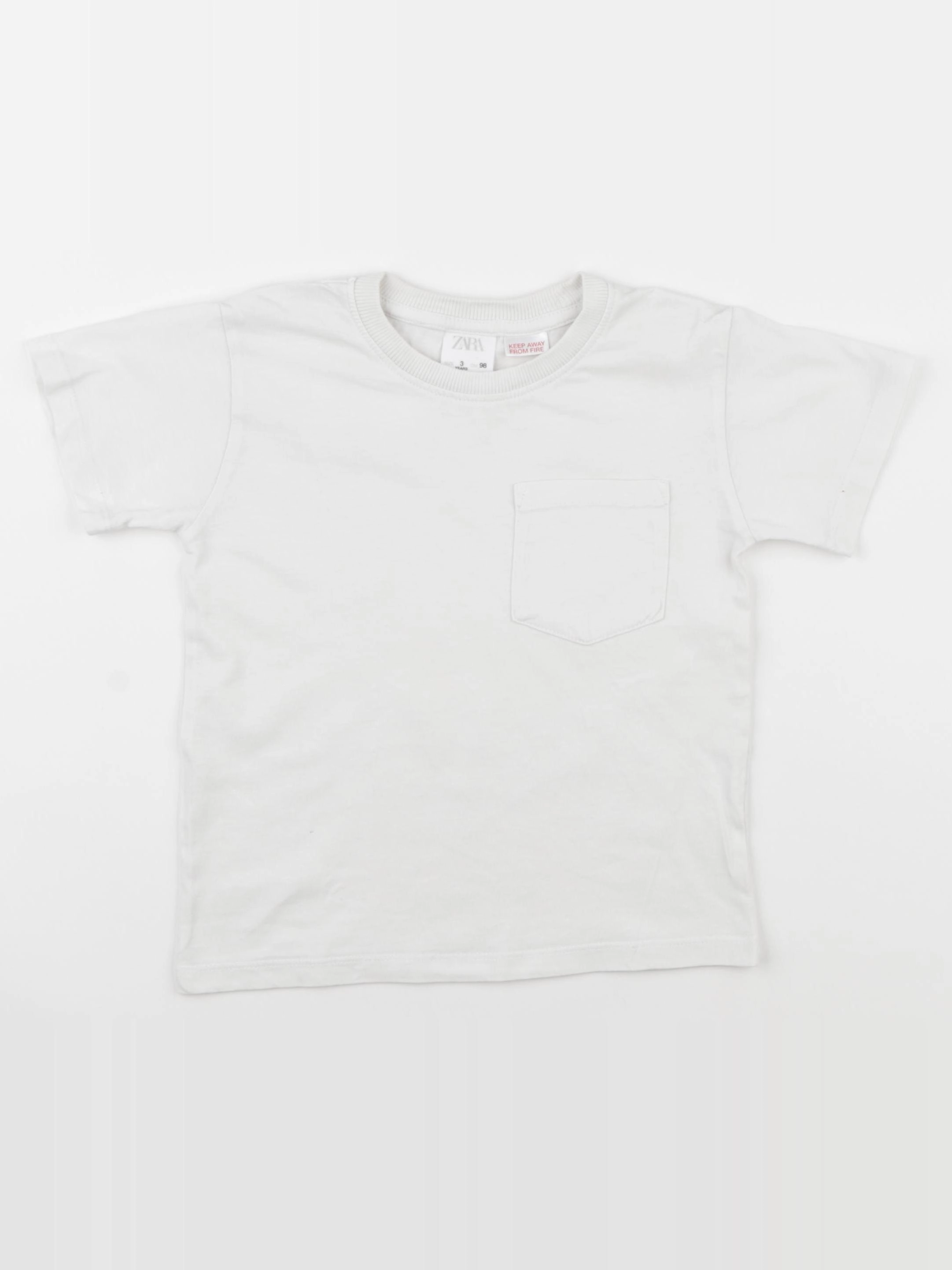 Zara - tee-shirt blanc - 3 ans