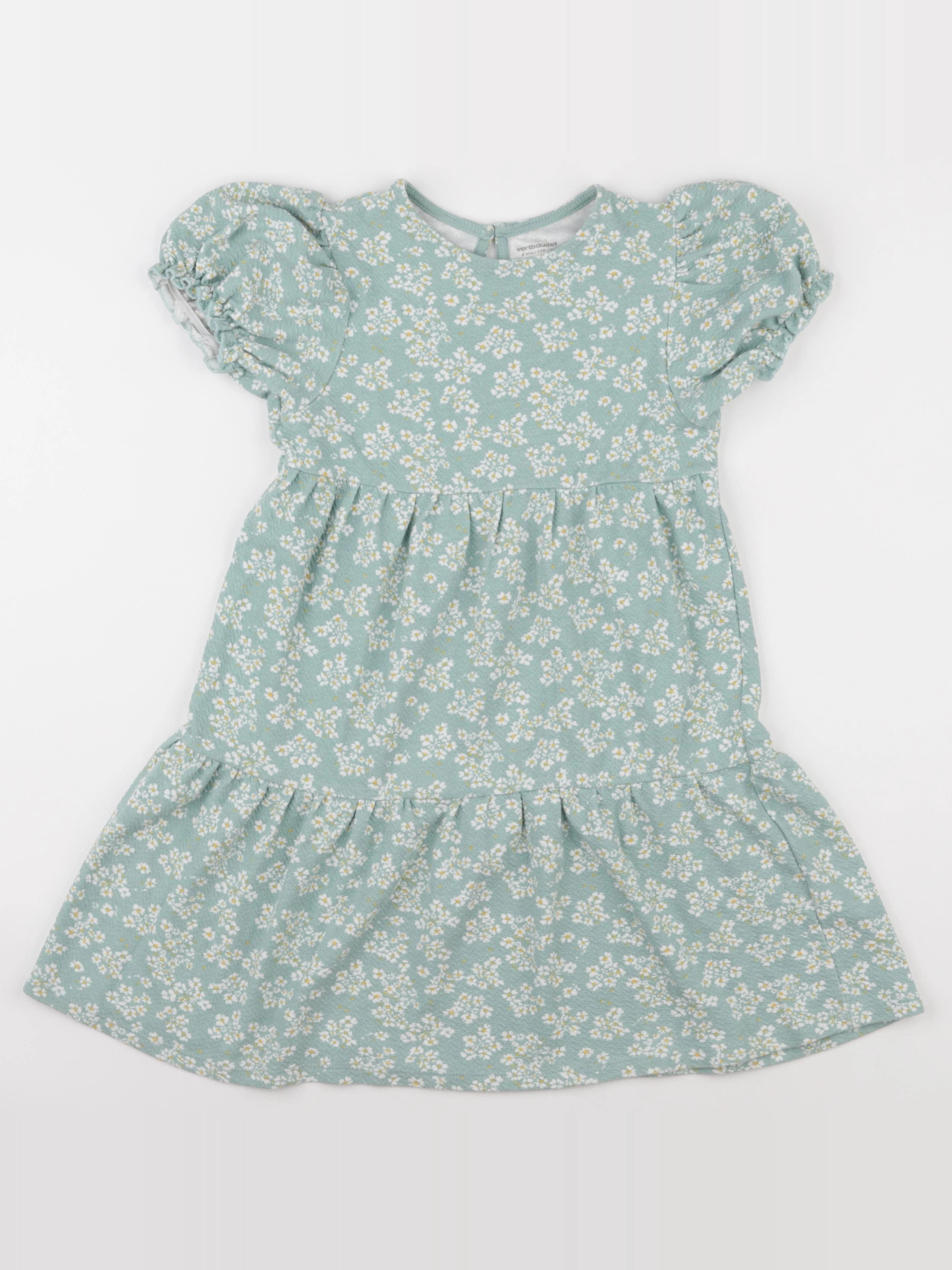 Vertbaudet - robe vert - 8 ans