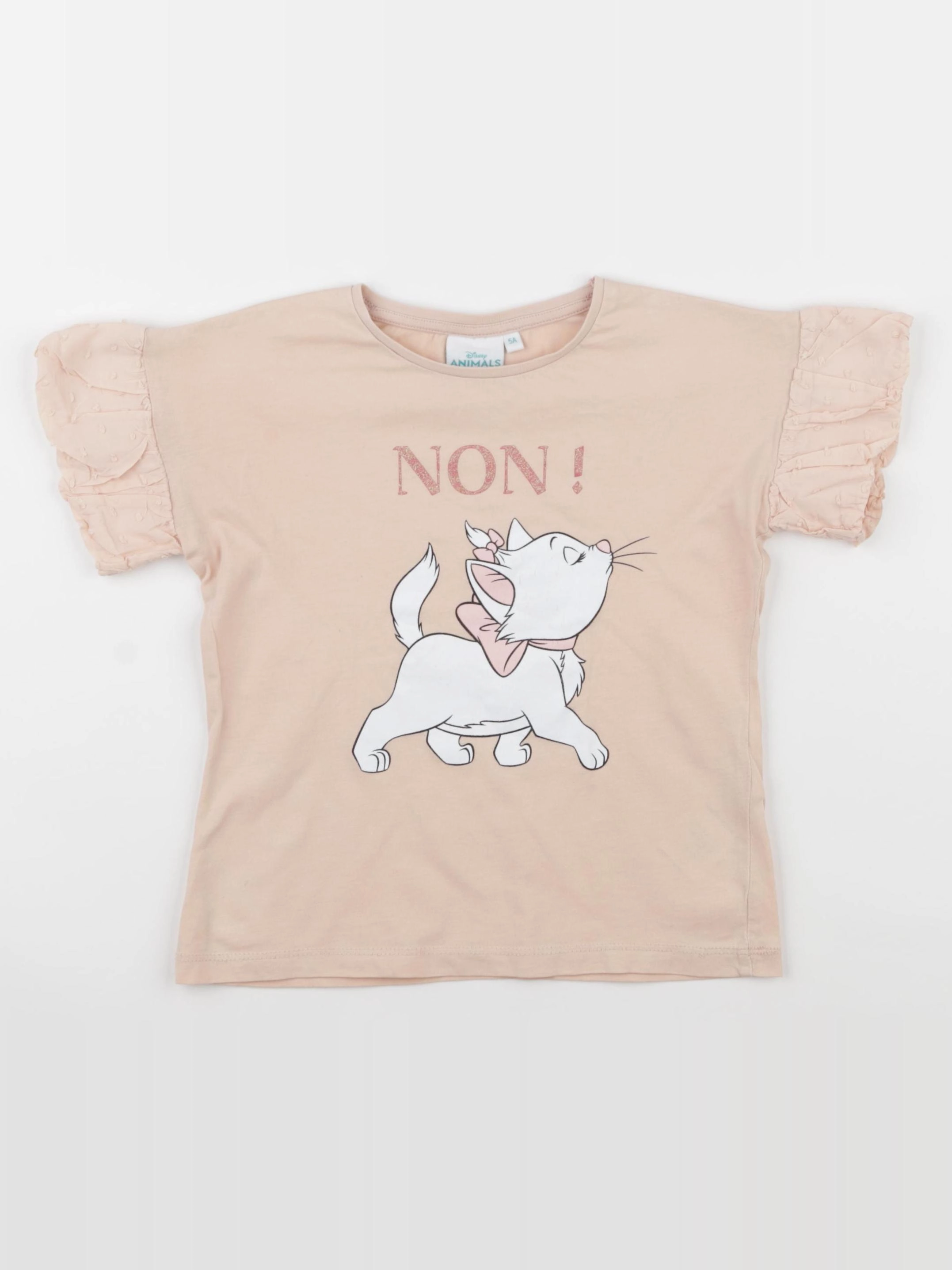 Vertbaudet - tee-shirt rose - 5 ans