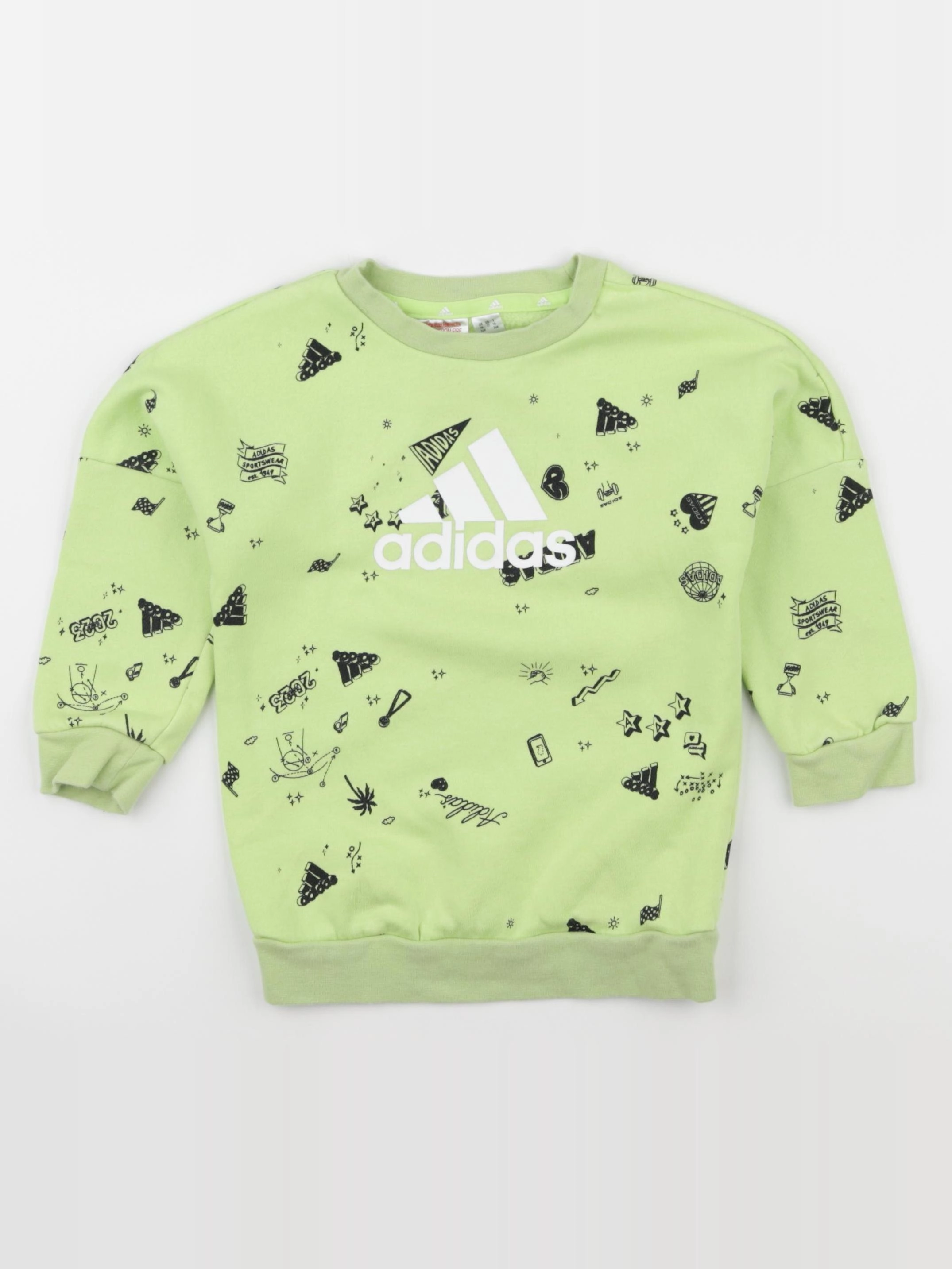 Adidas - sweat vert - 18/24 mois