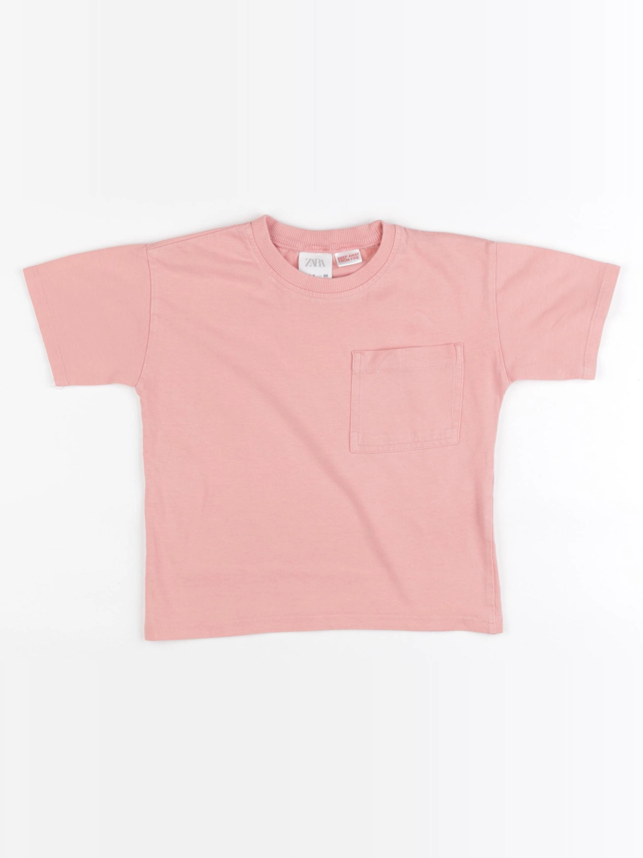 Zara - tee-shirt rose - 2/3 ans