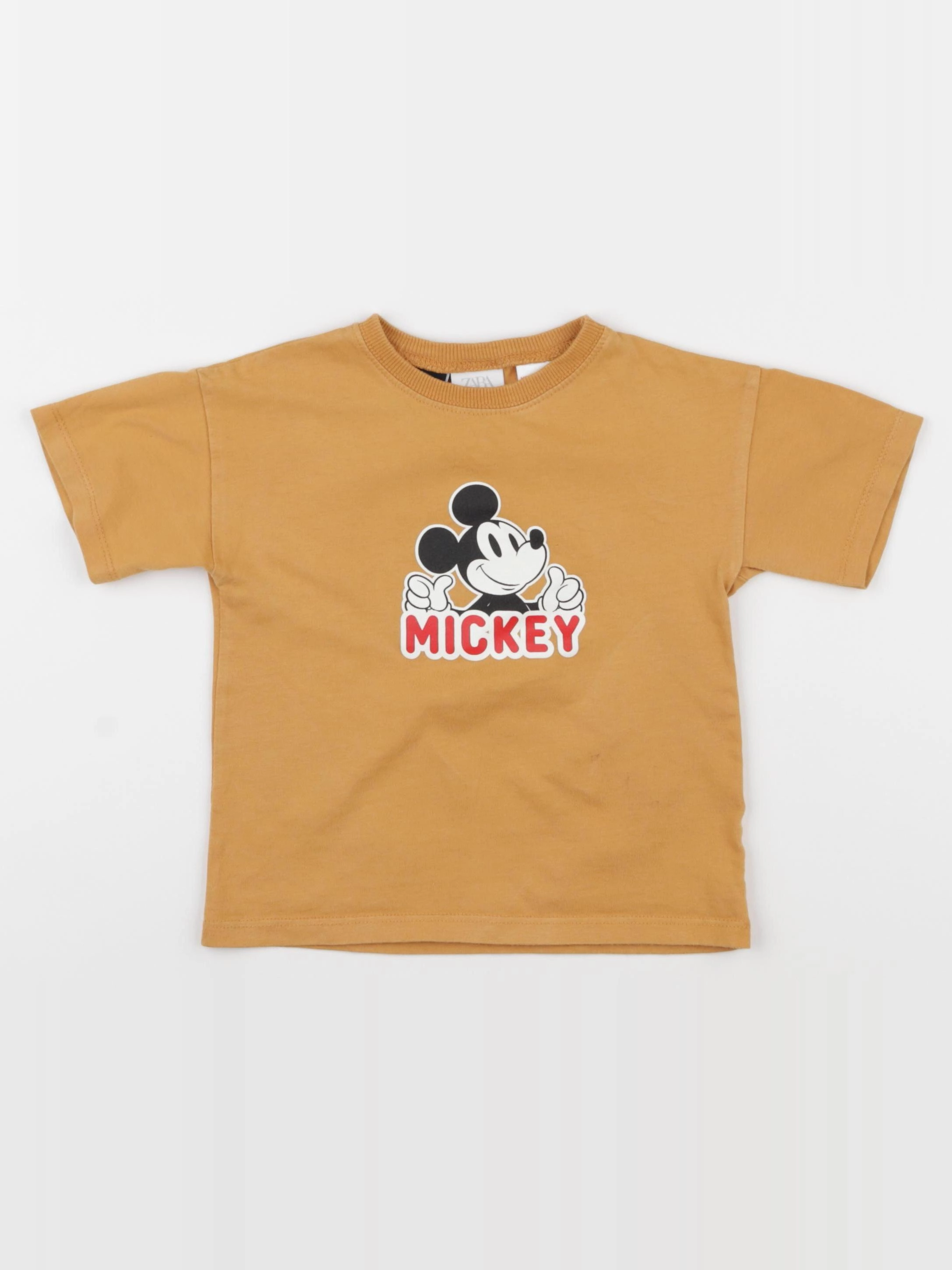 Zara - tee-shirt imprimé au dos jaune - 2 ans