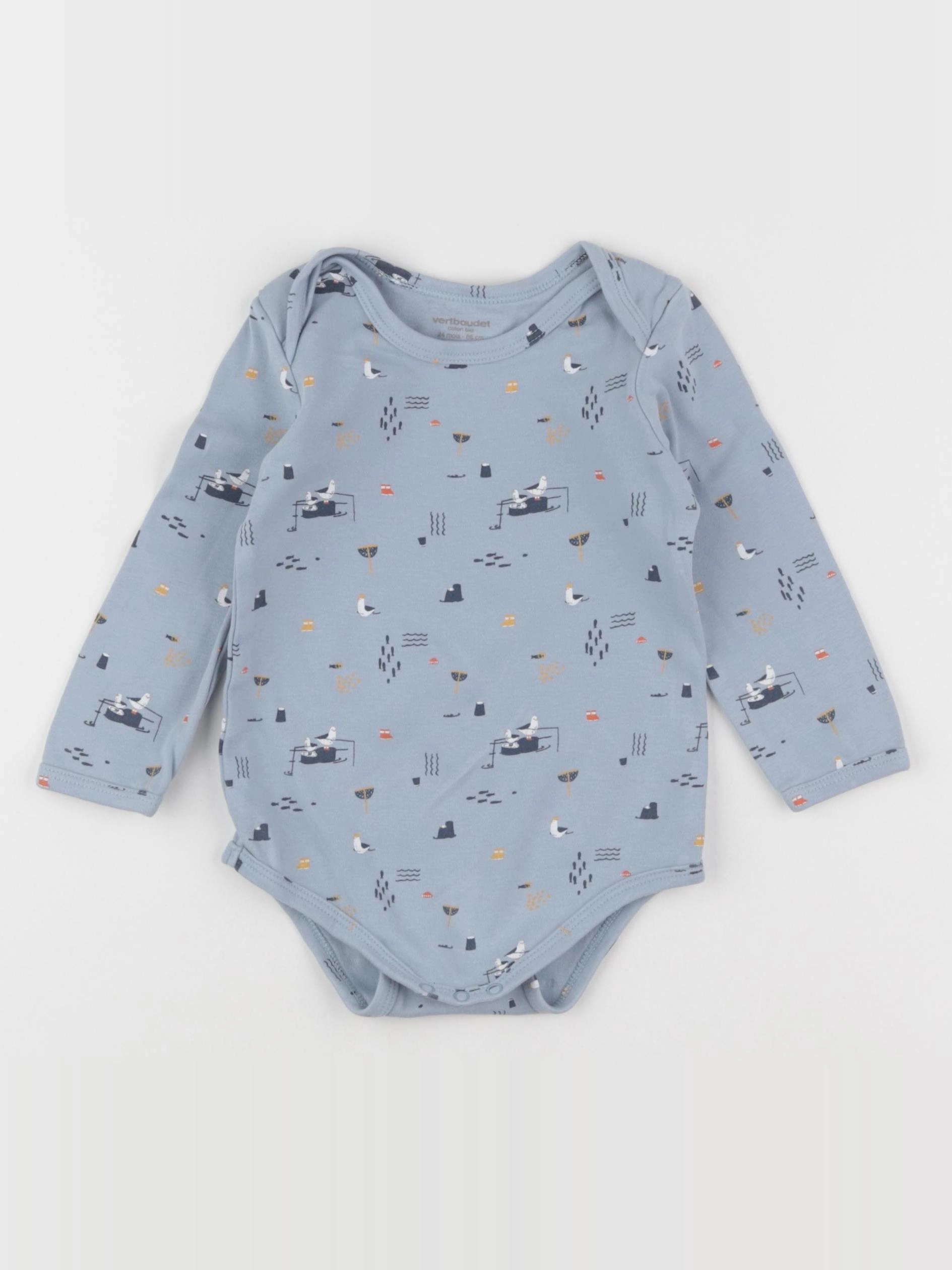 Vertbaudet - body bleu - 24 mois