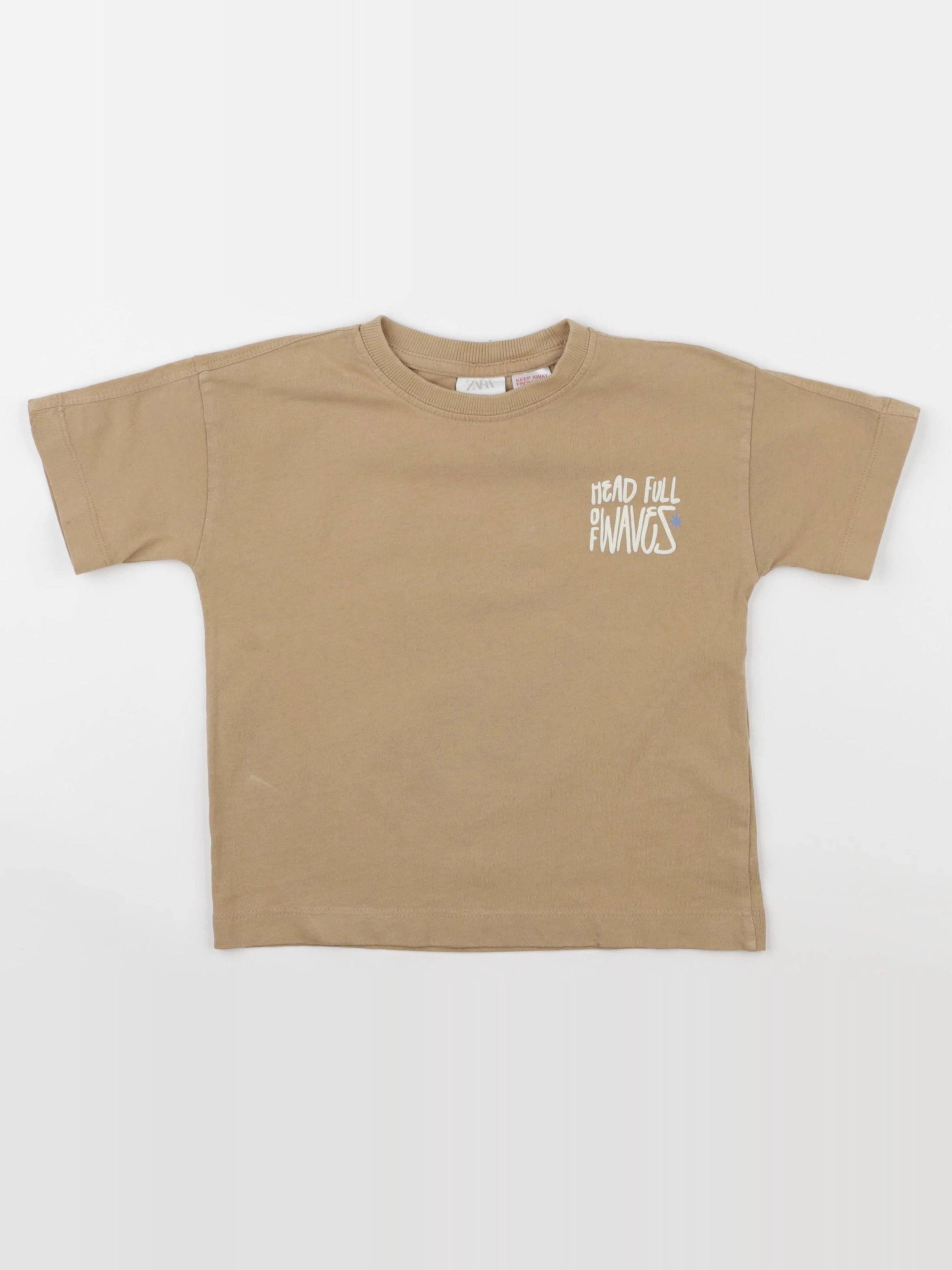 Zara - tee-shirt imprimé au dos beige - 2 ans