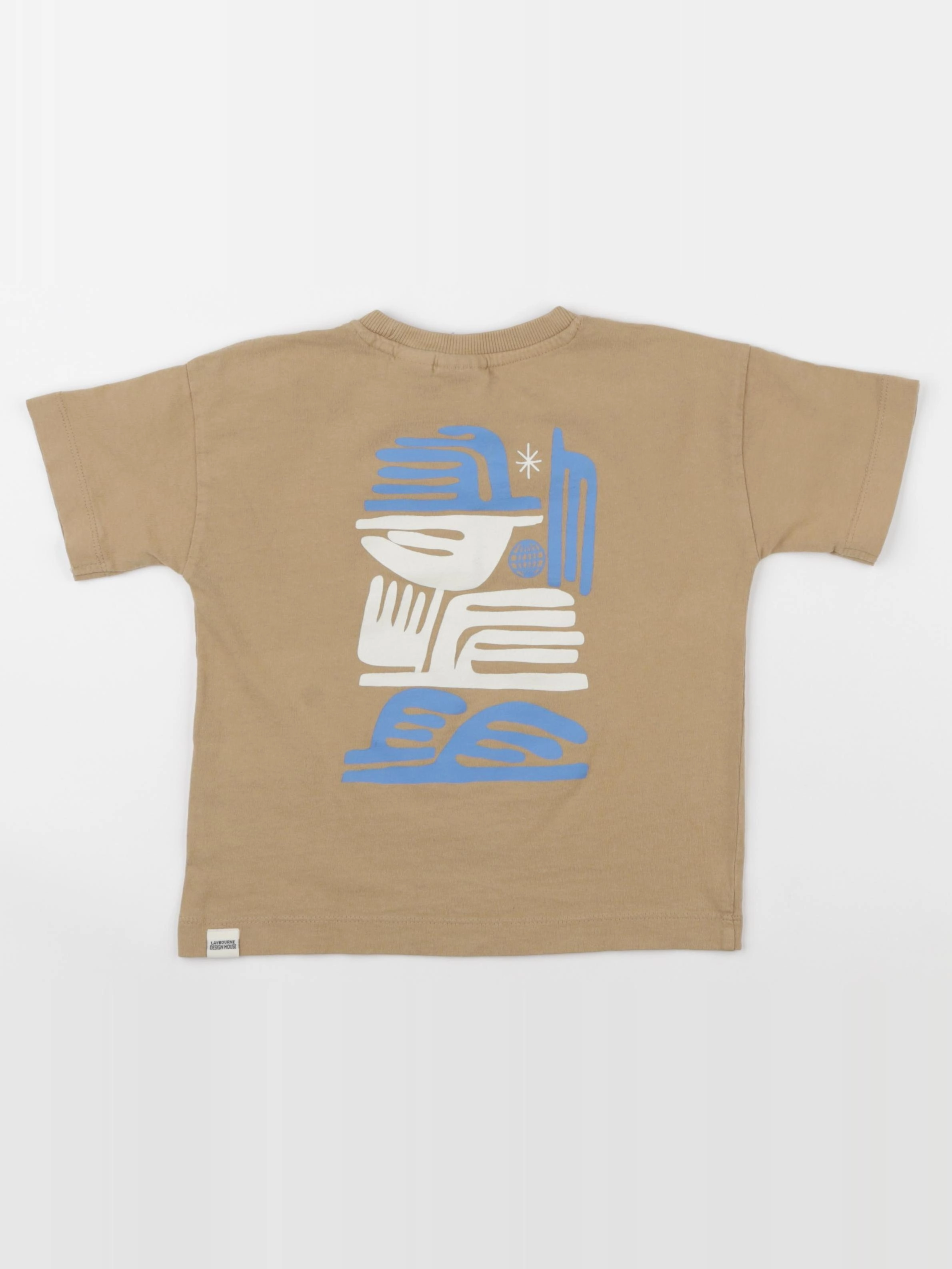 Zara - tee-shirt imprimé au dos beige - 2 ans