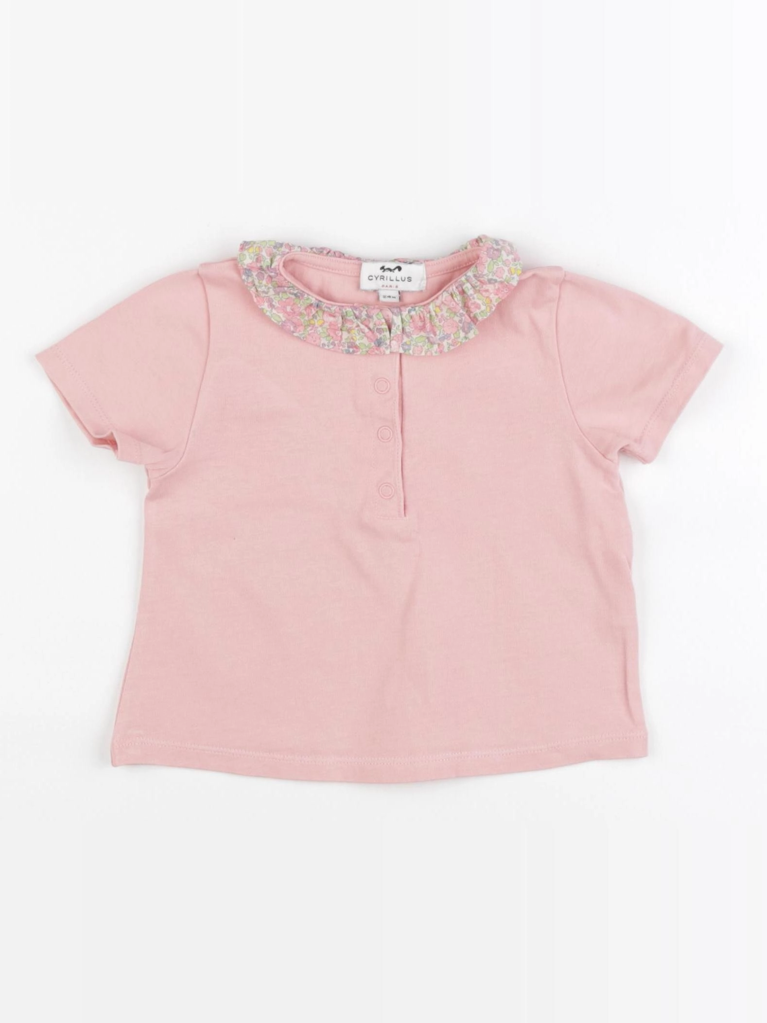 Cyrillus - tee-shirt rose - 24 mois