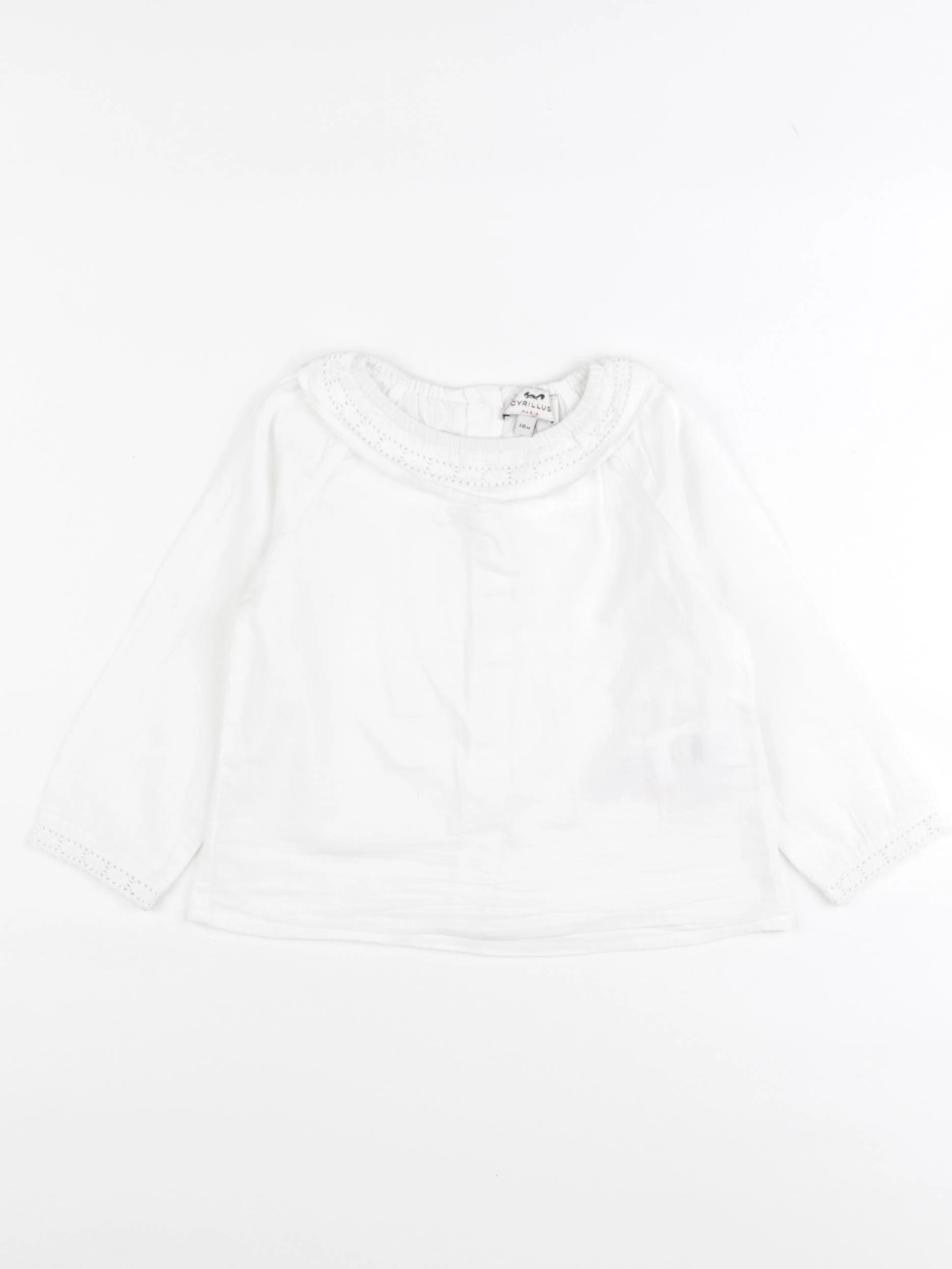 Cyrillus - blouse blanc - 18 mois