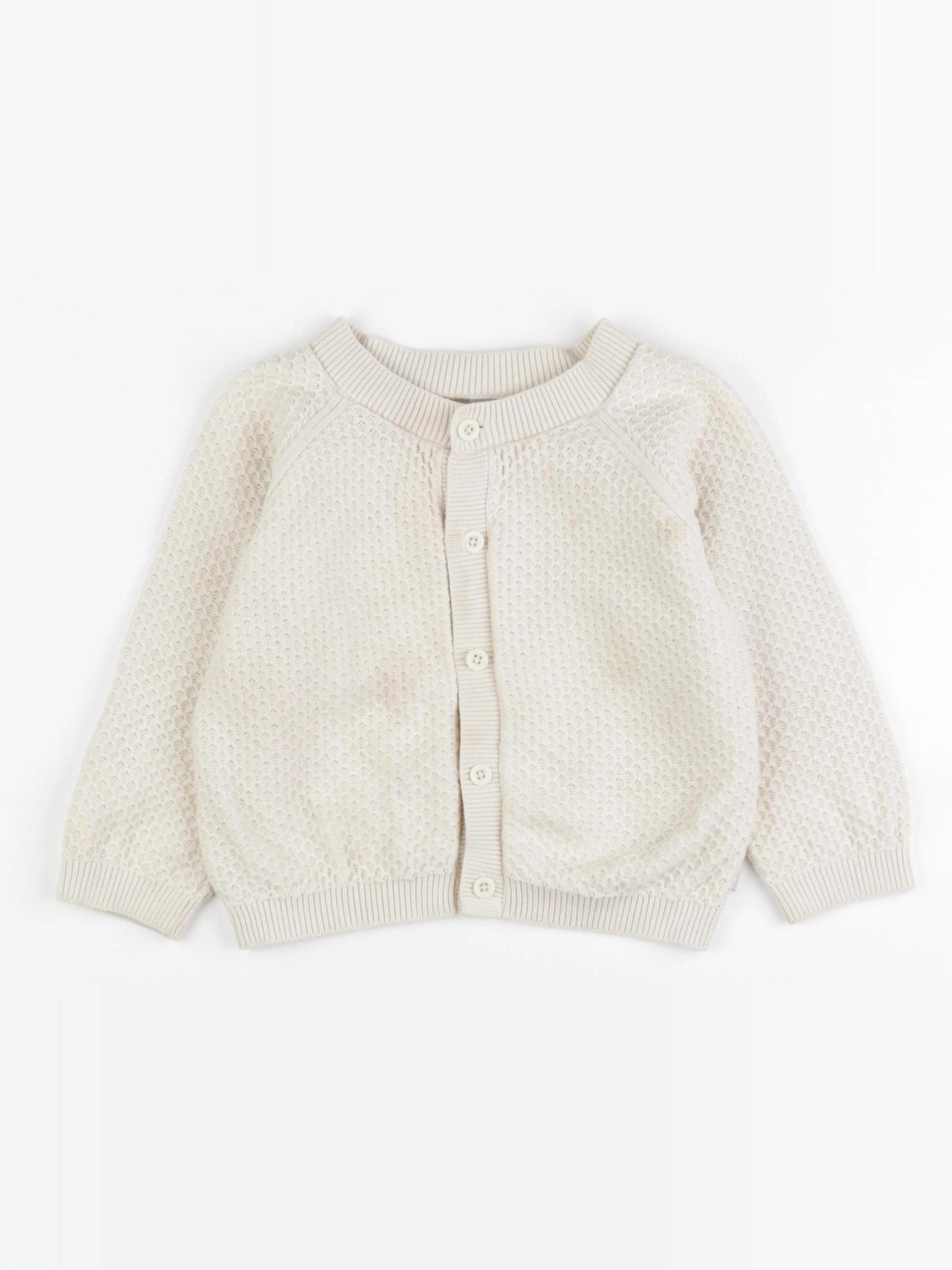 Petit Bateau - gilet beige - 18 mois