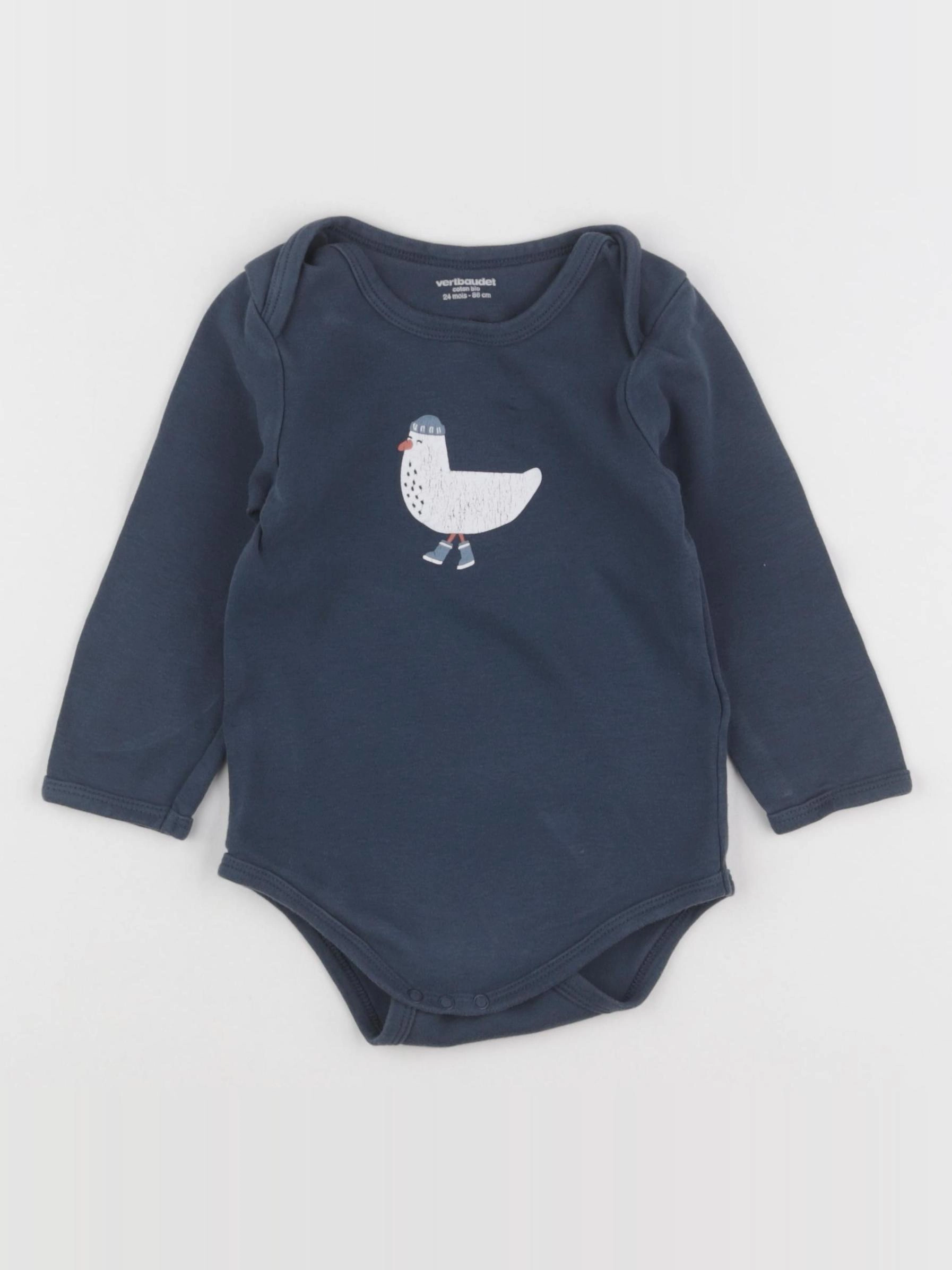 Vertbaudet - body bleu - 24 mois