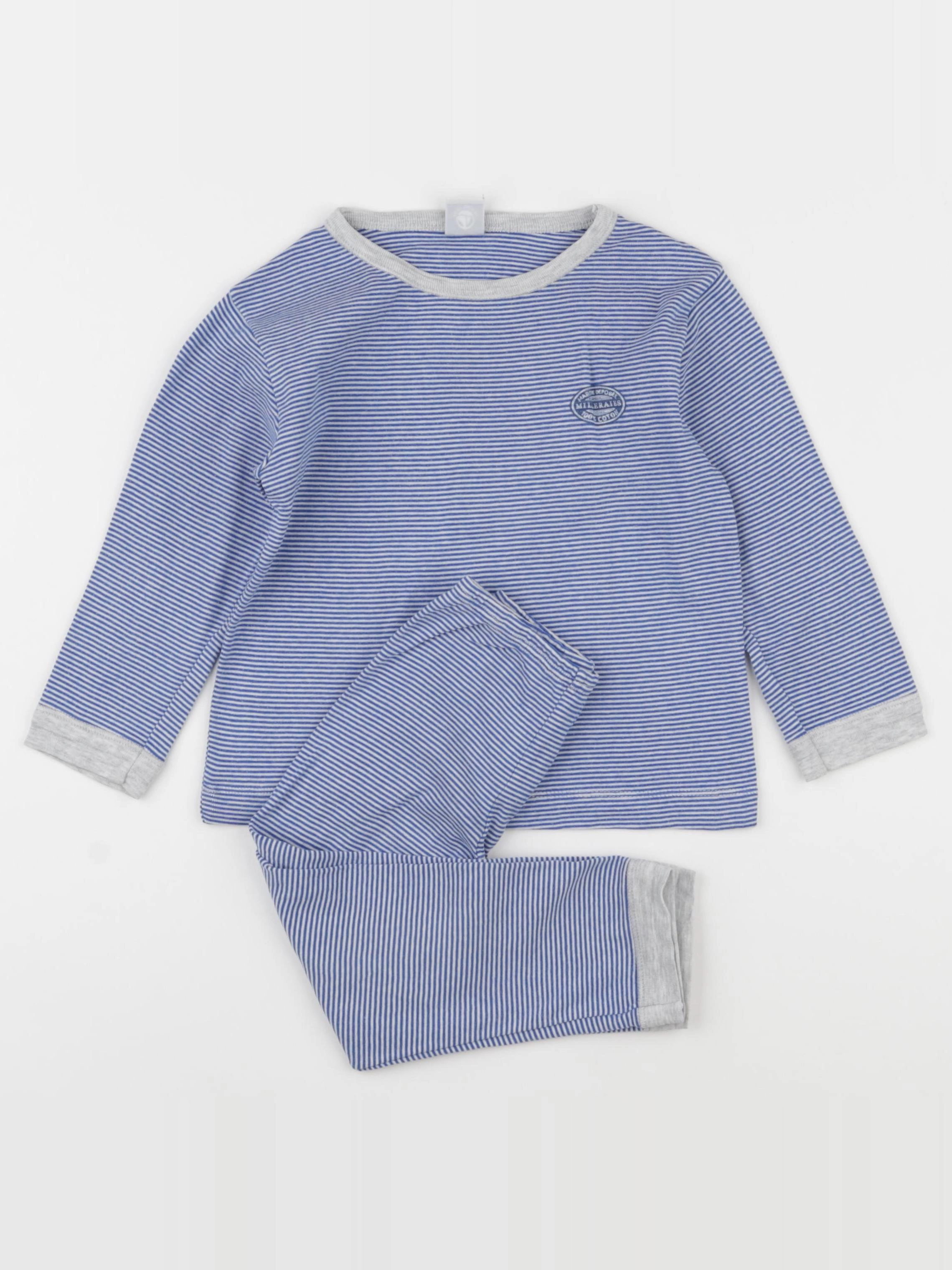 Petit Bateau - pyjama bleu - 3 ans