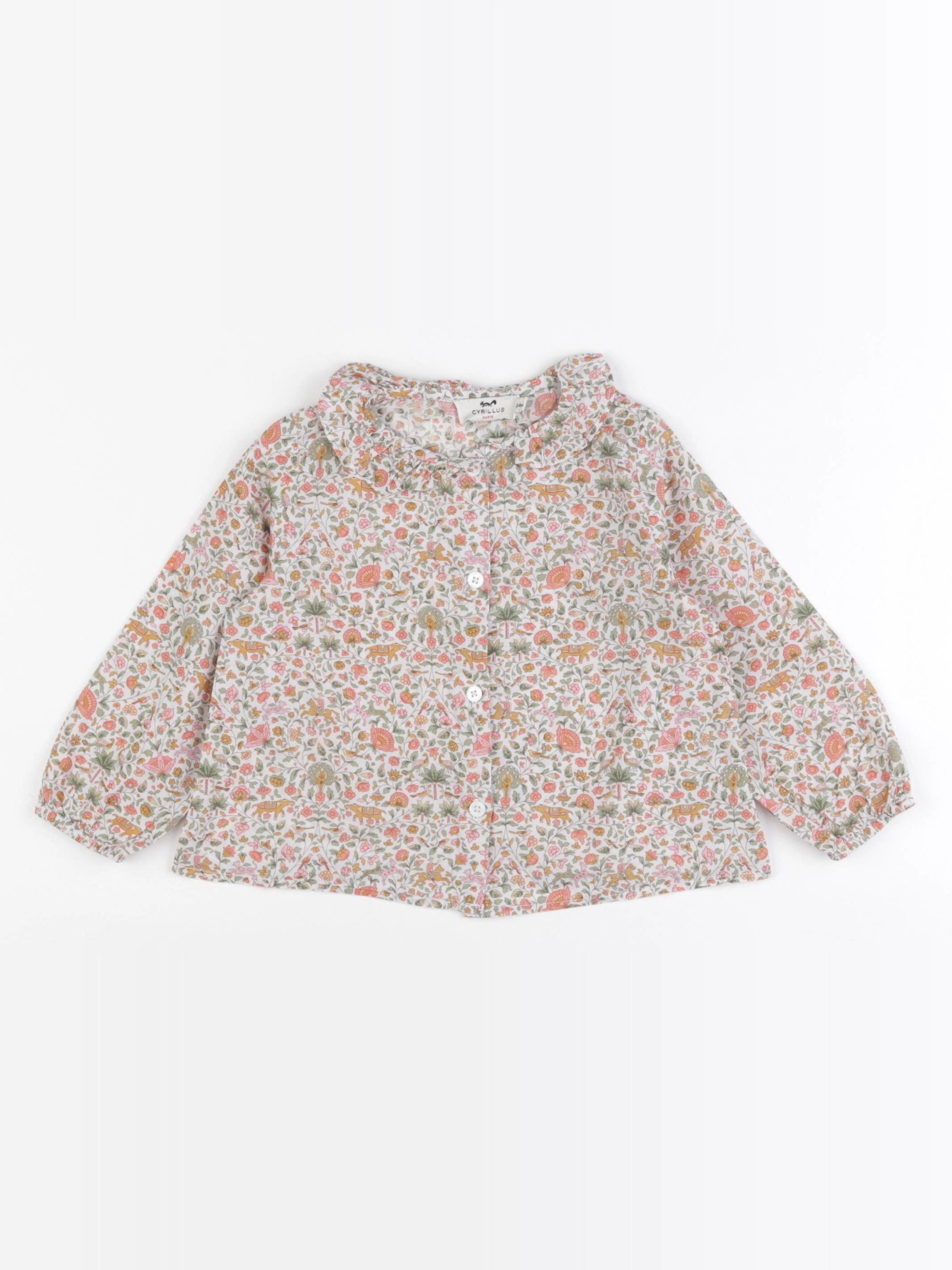 Cyrillus - blouse multicolore - 24 mois