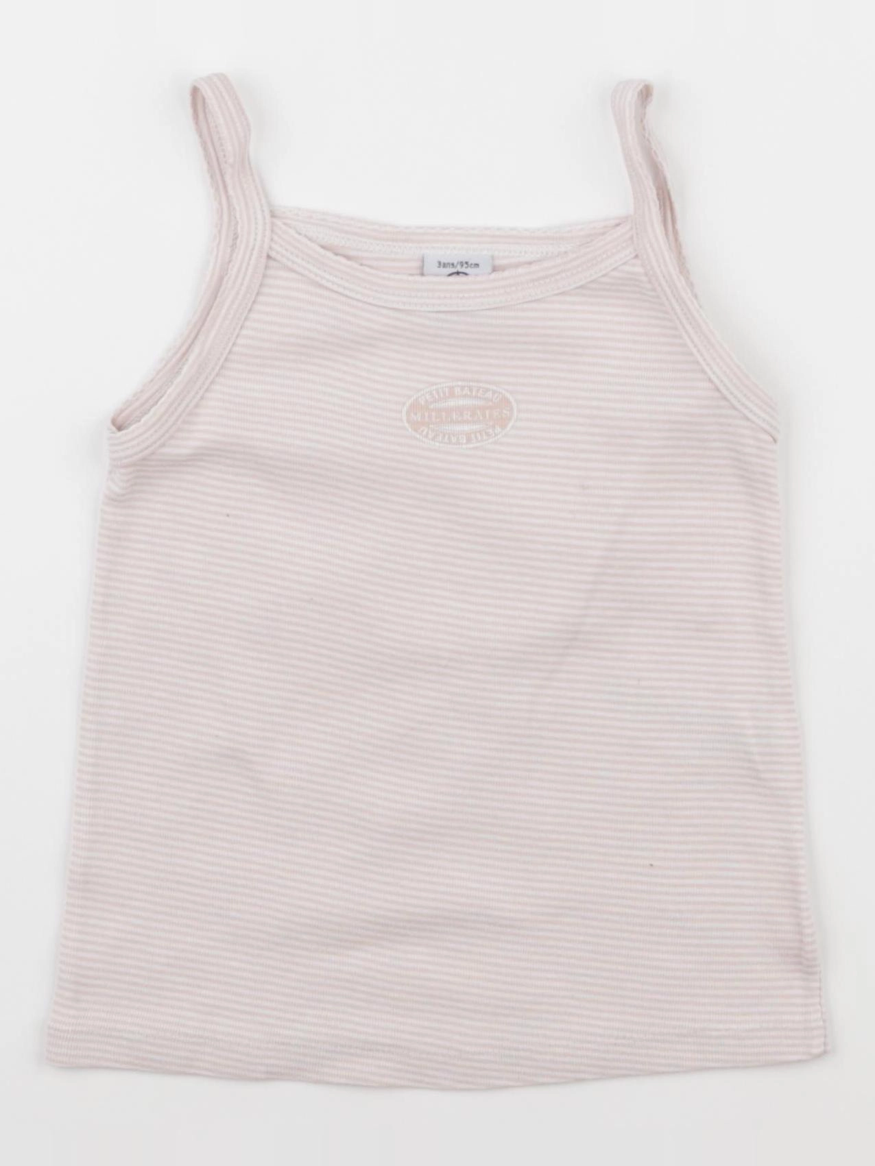 Petit Bateau - maillot de corps rose - 3 ans