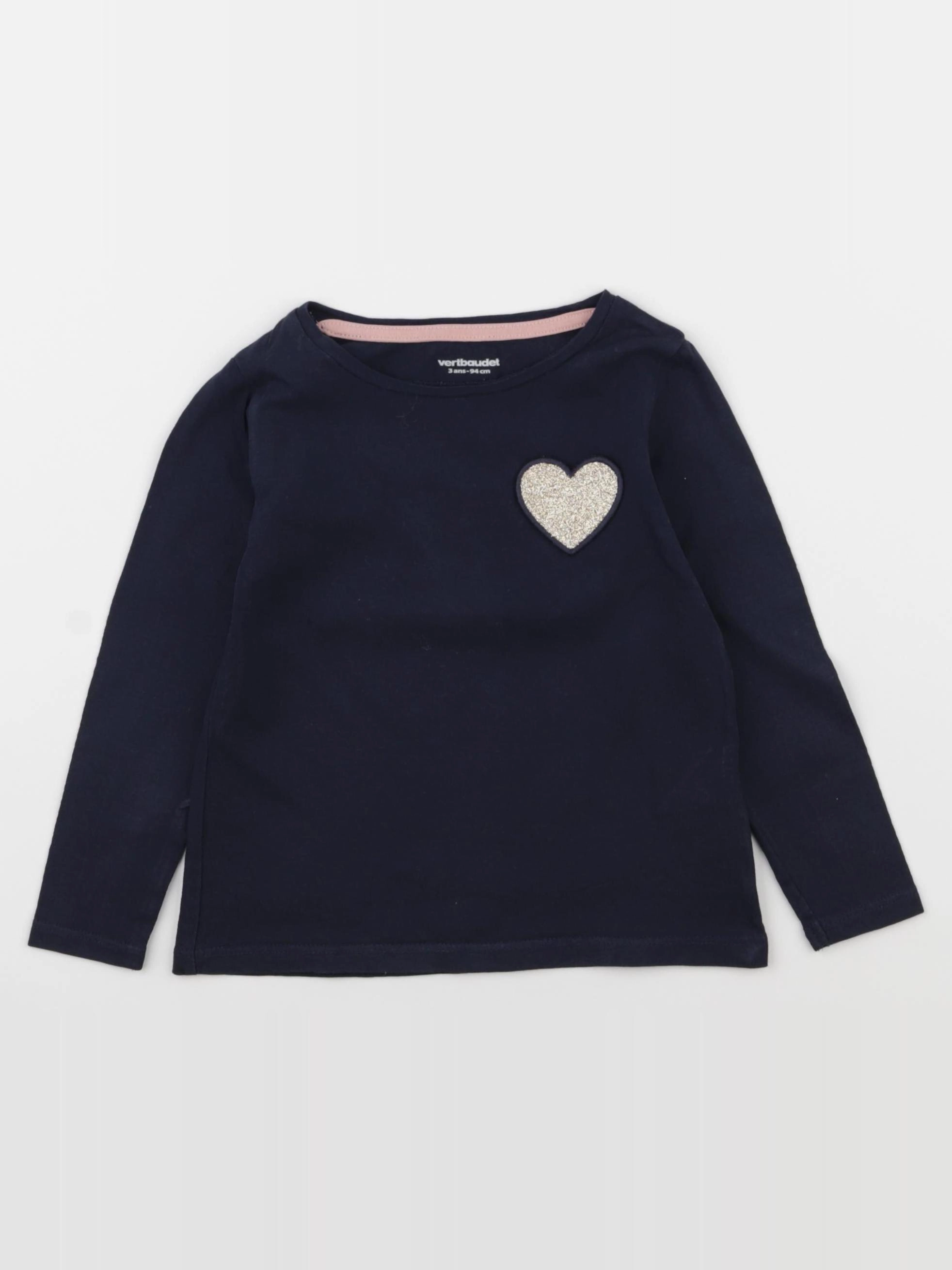 Vertbaudet - tee-shirt bleu - 3 ans