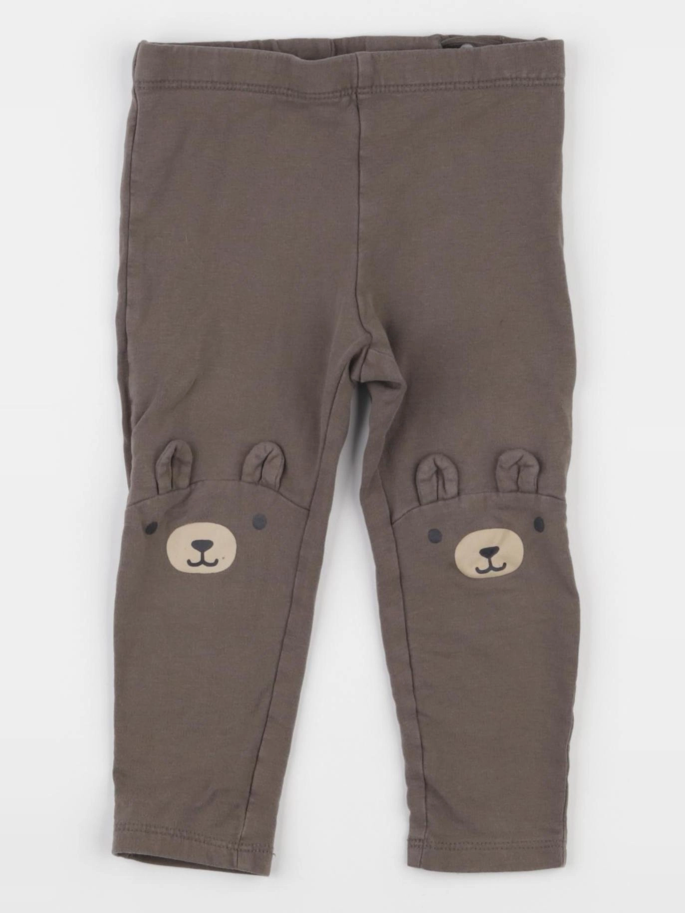 H&M - legging marron - 12/18 mois