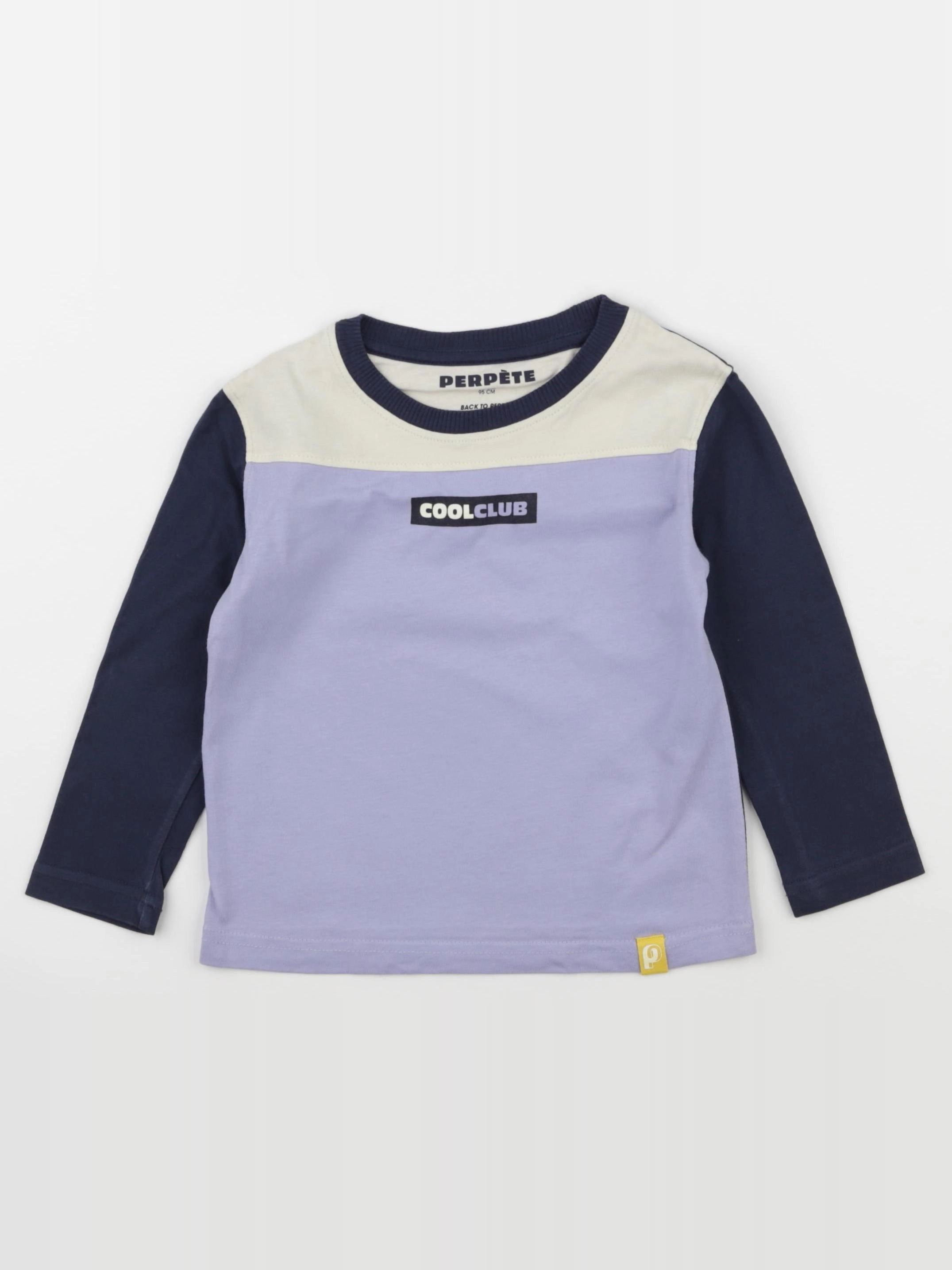 Perpète - tee-shirt bleu - 3 ans