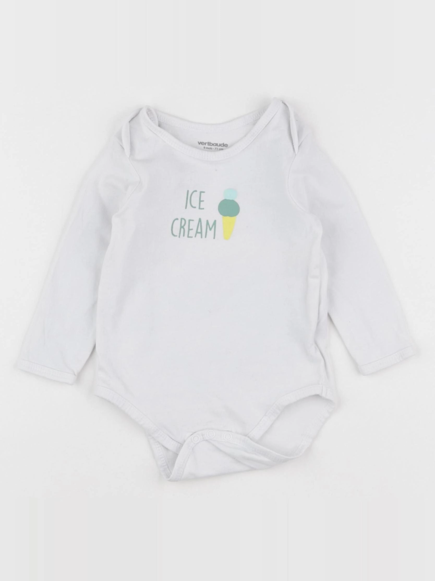 Vertbaudet - body blanc - 9 mois