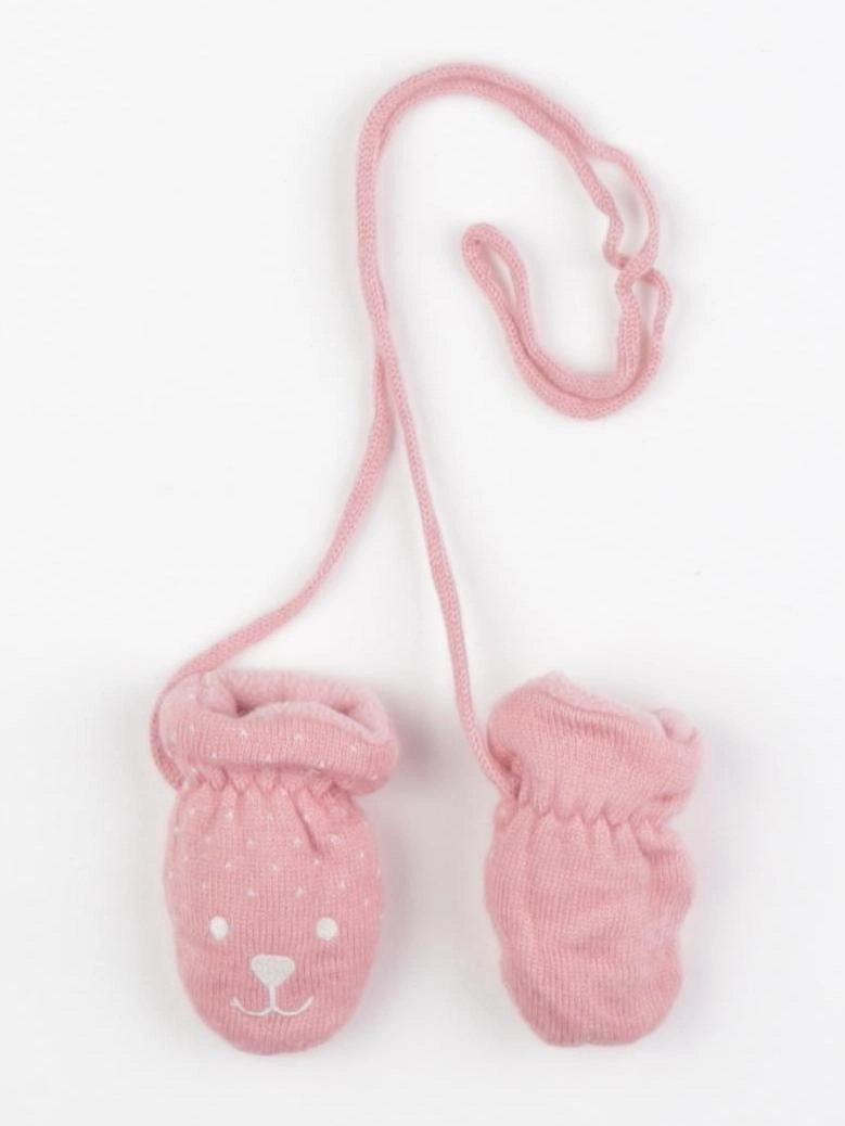 Petit Bateau - moufles rose - 3/6 mois