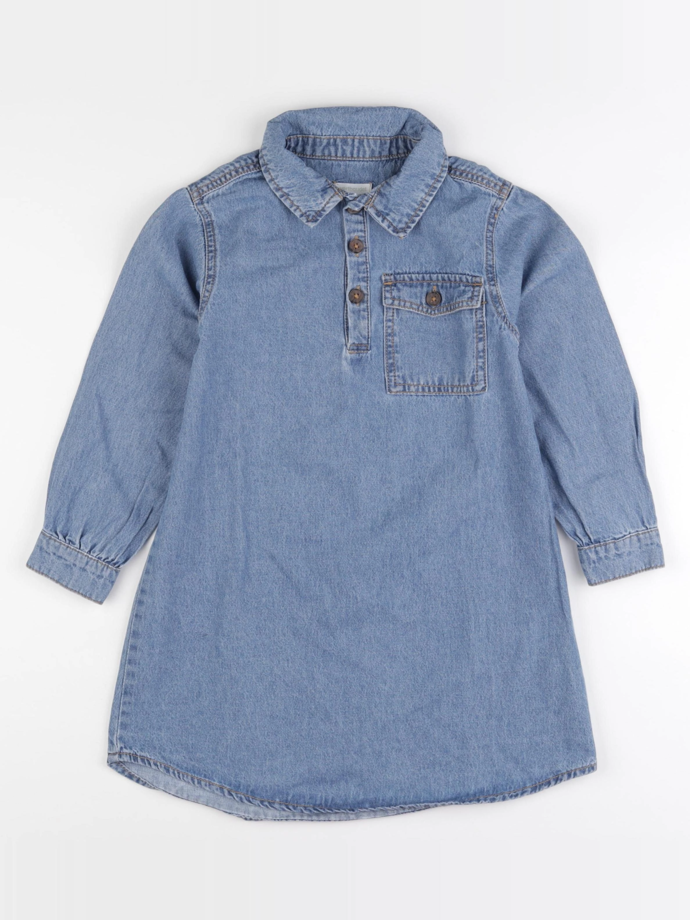 Vertbaudet - robe bleu - 7 ans