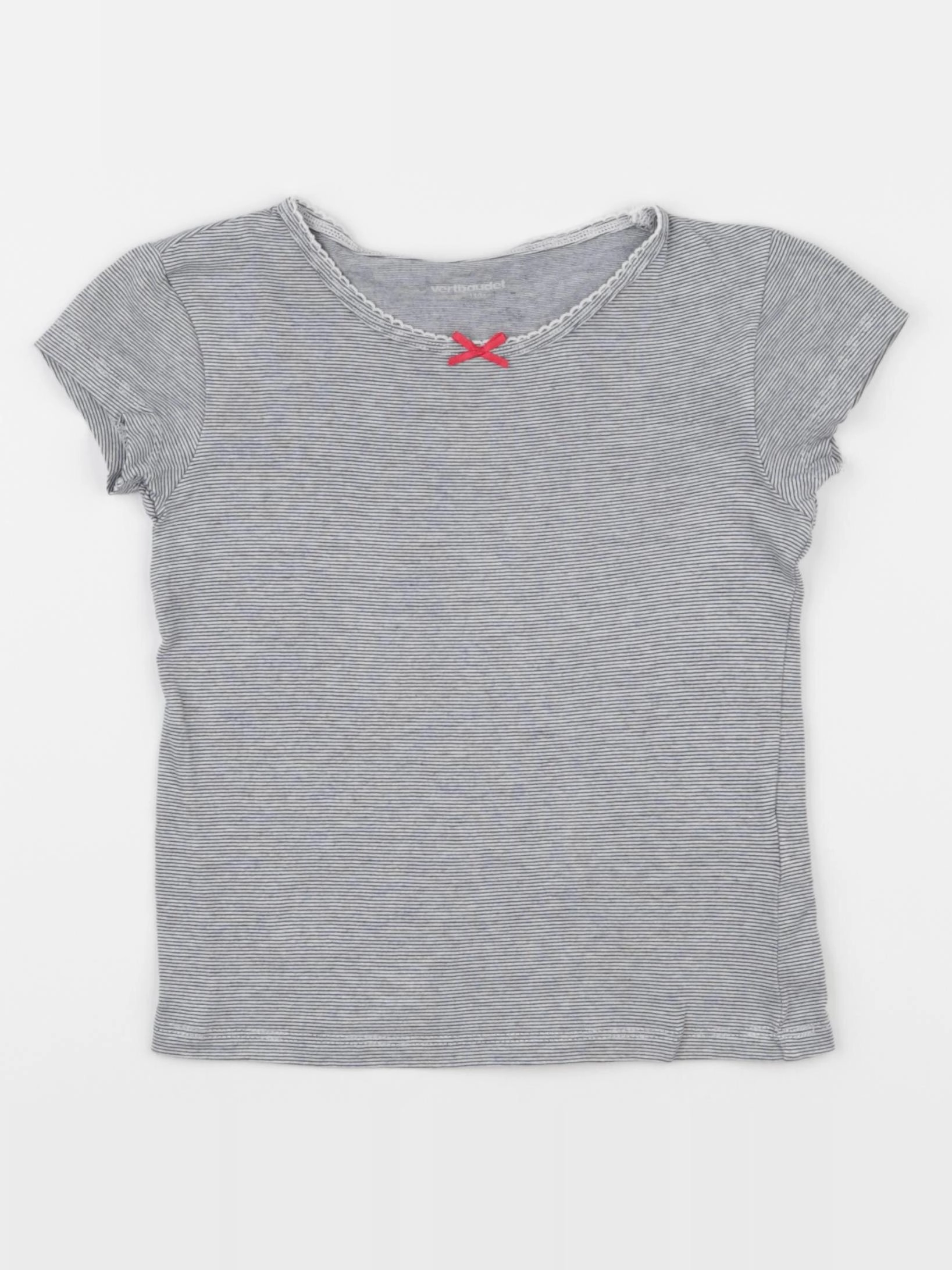 Vertbaudet - maillot de corps blanc, bleu - 5 ans