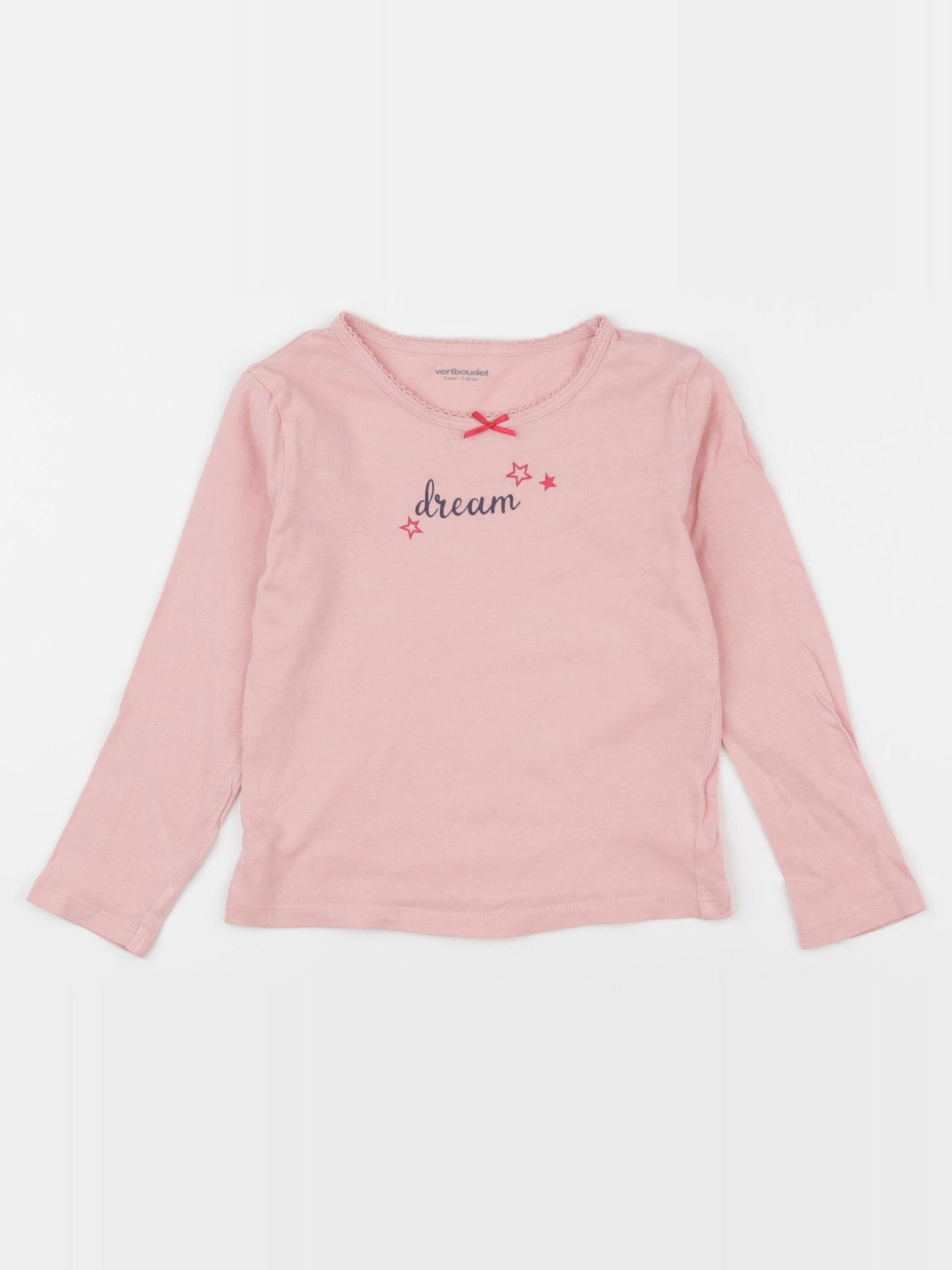 Vertbaudet - maillot de corps rose - 5 ans