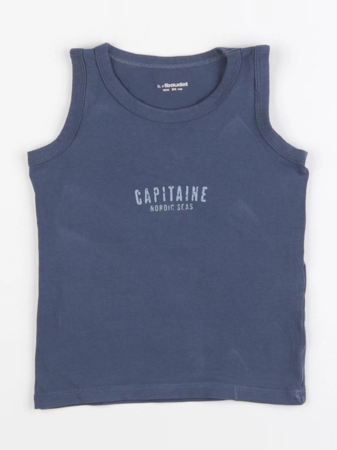 Vertbaudet - débardeur bleu - 2 ans