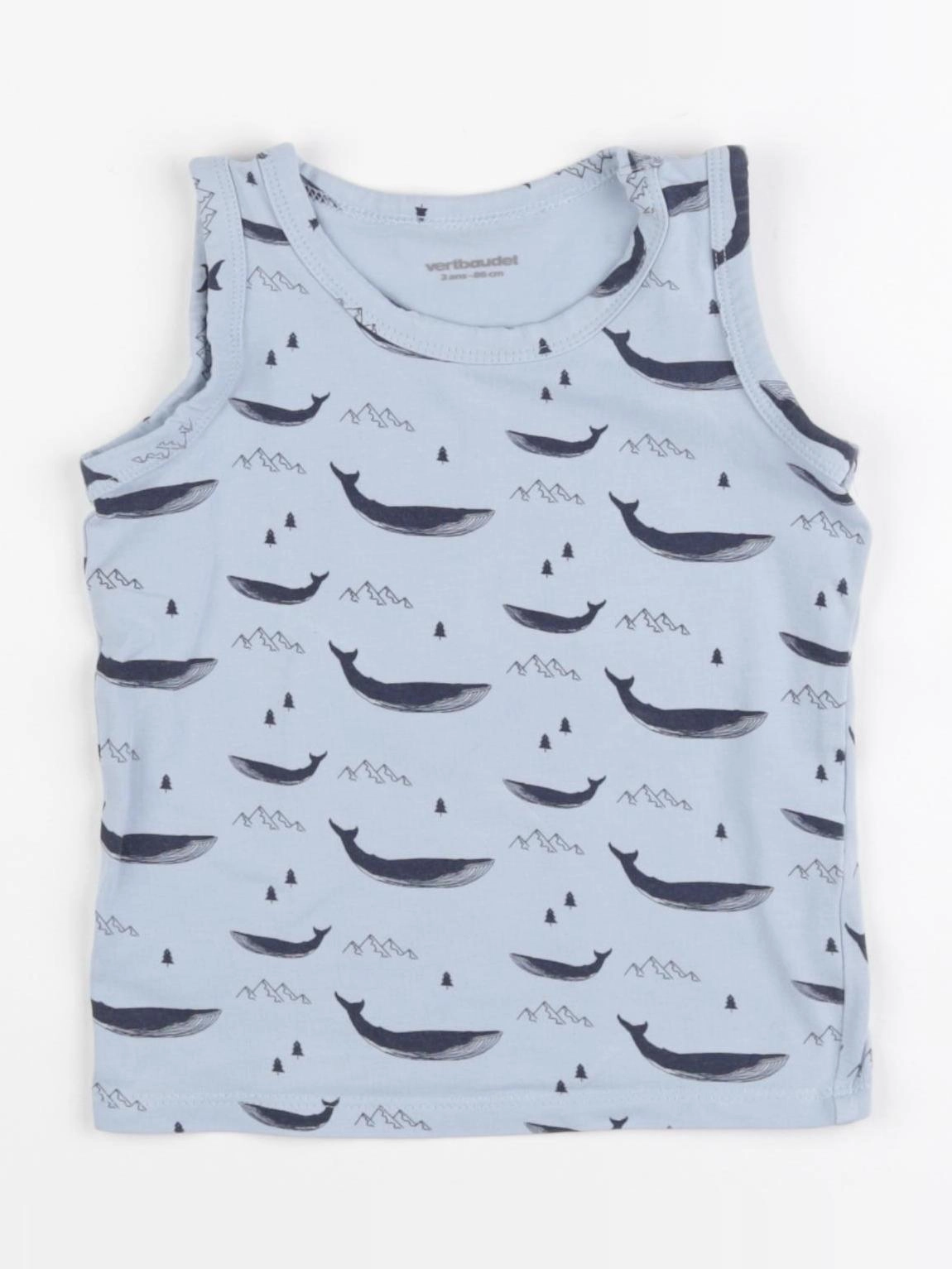 Vertbaudet - débardeur bleu - 2 ans