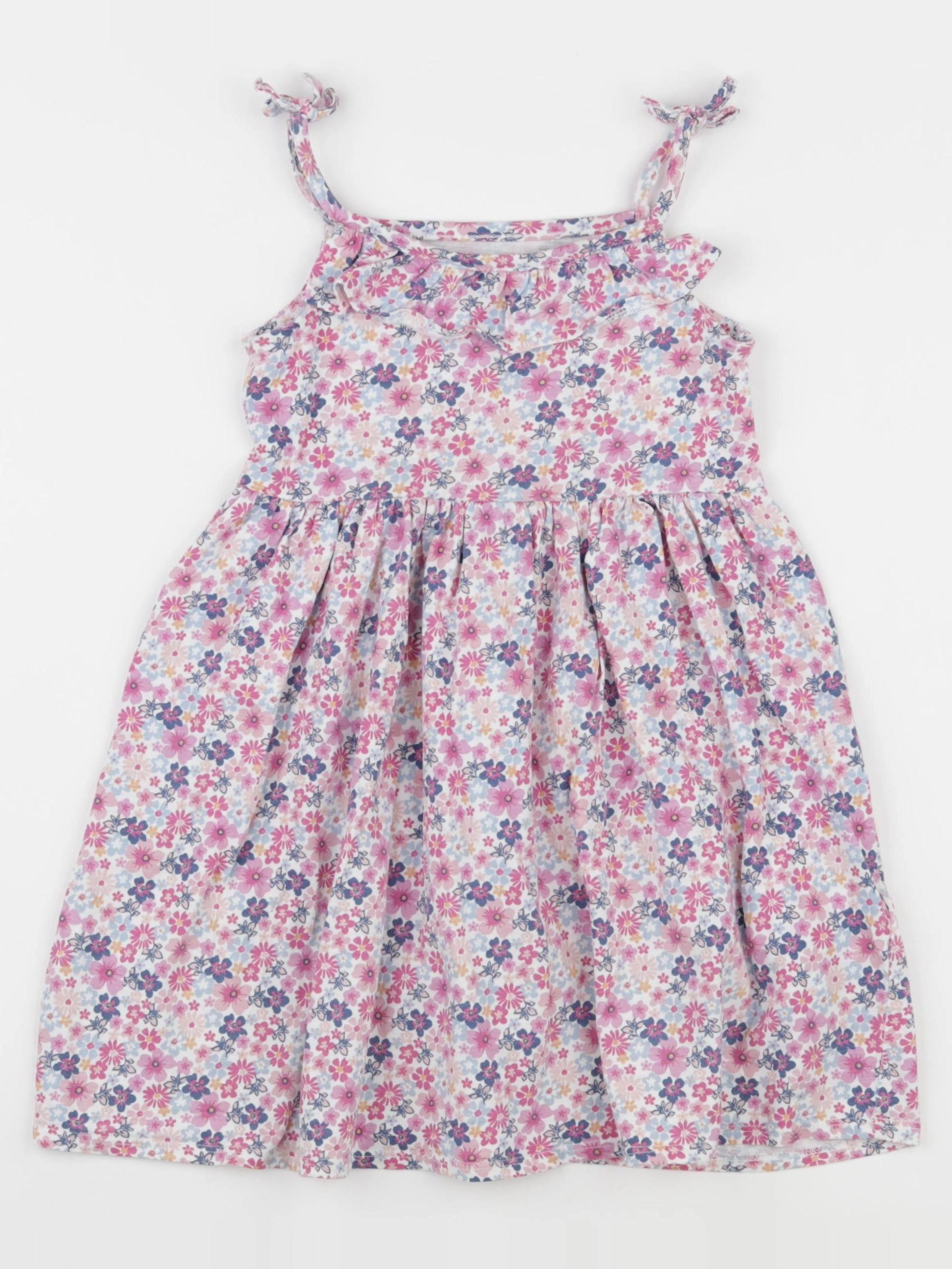 Vertbaudet - robe rose, violet - 5 ans