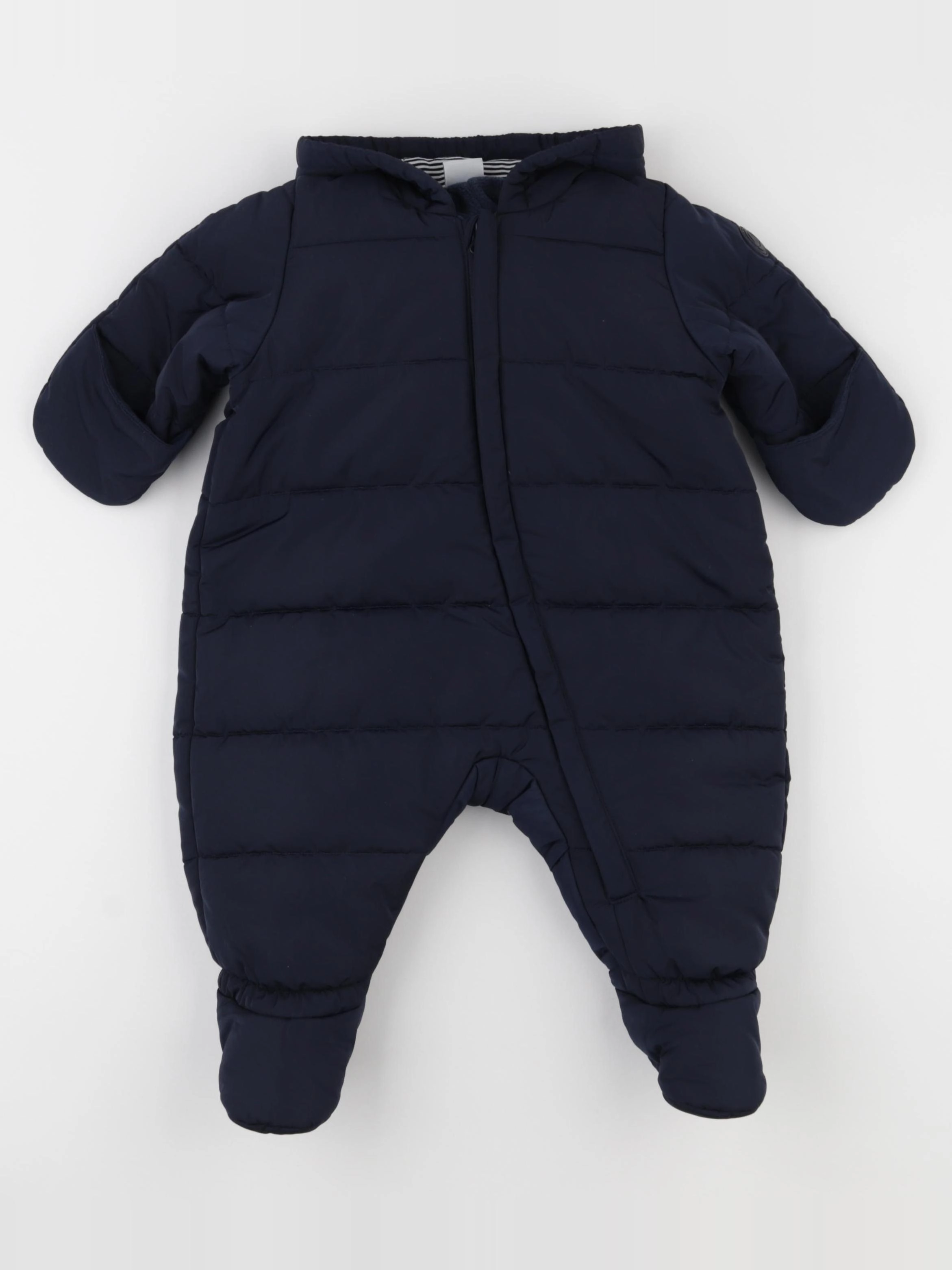 Petit Bateau - combi-pilote bleu - 3 mois