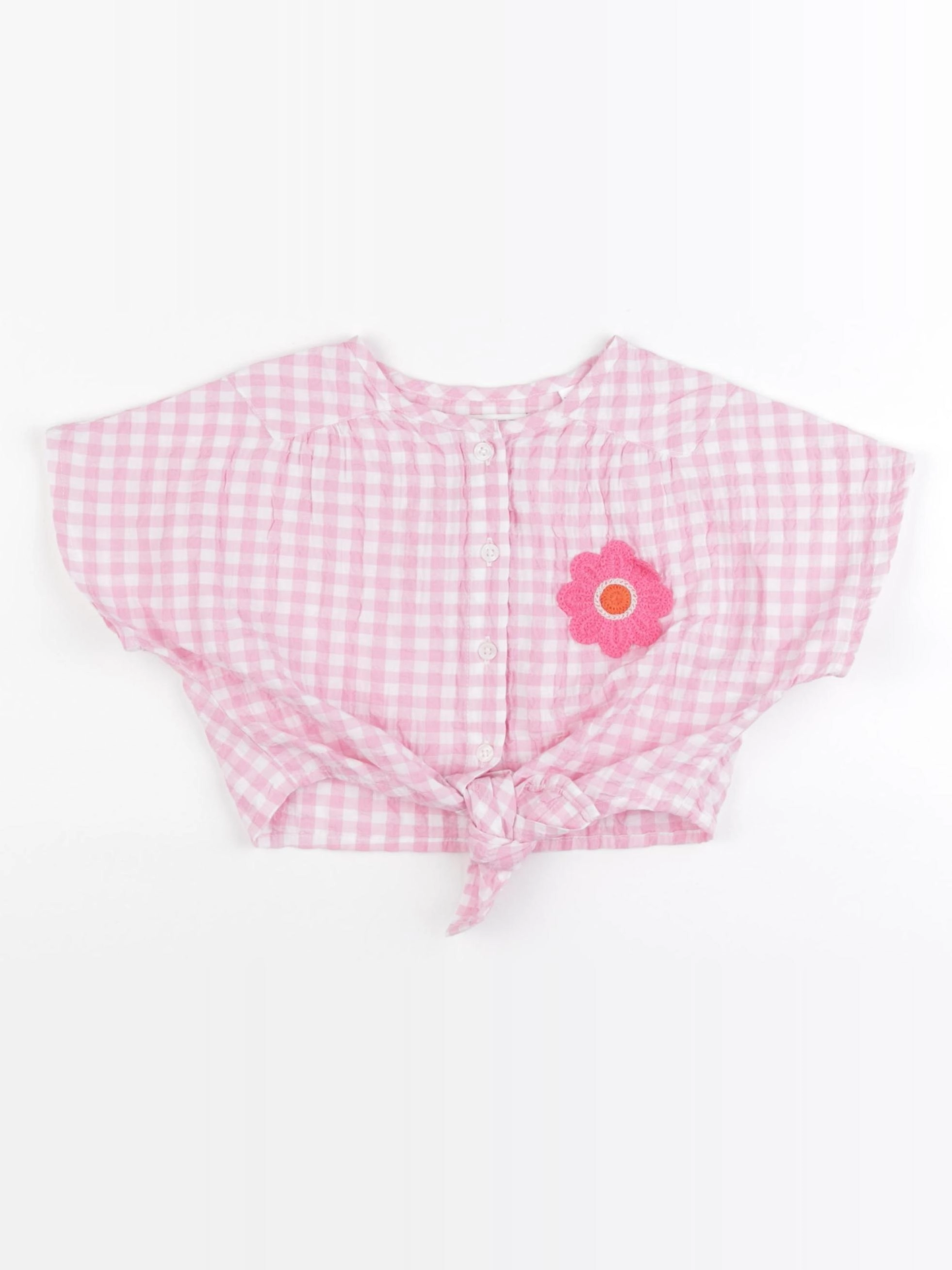 Zara - blouse courte rose- 3 ans