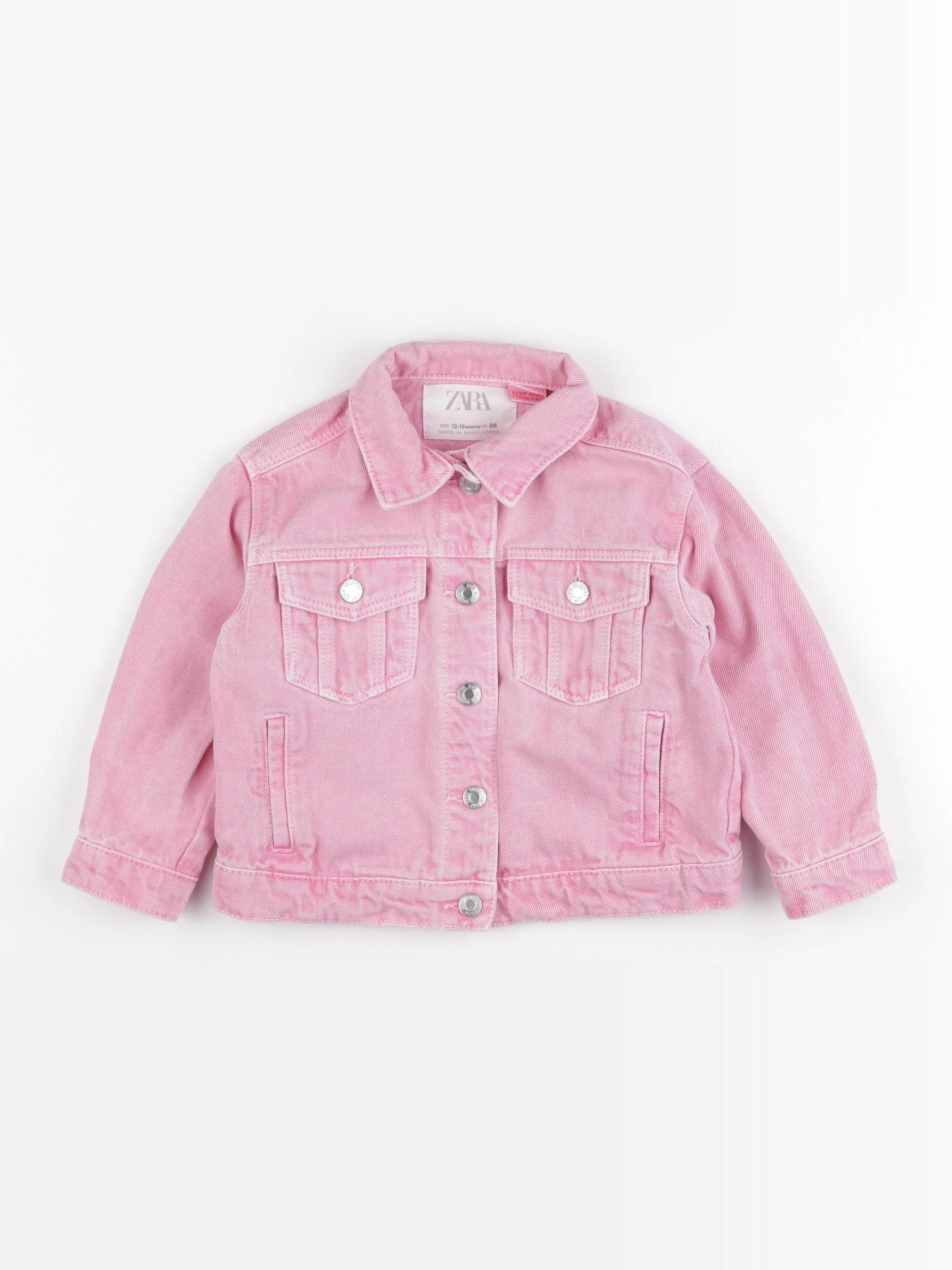 Zara - veste rose - 12/18 mois