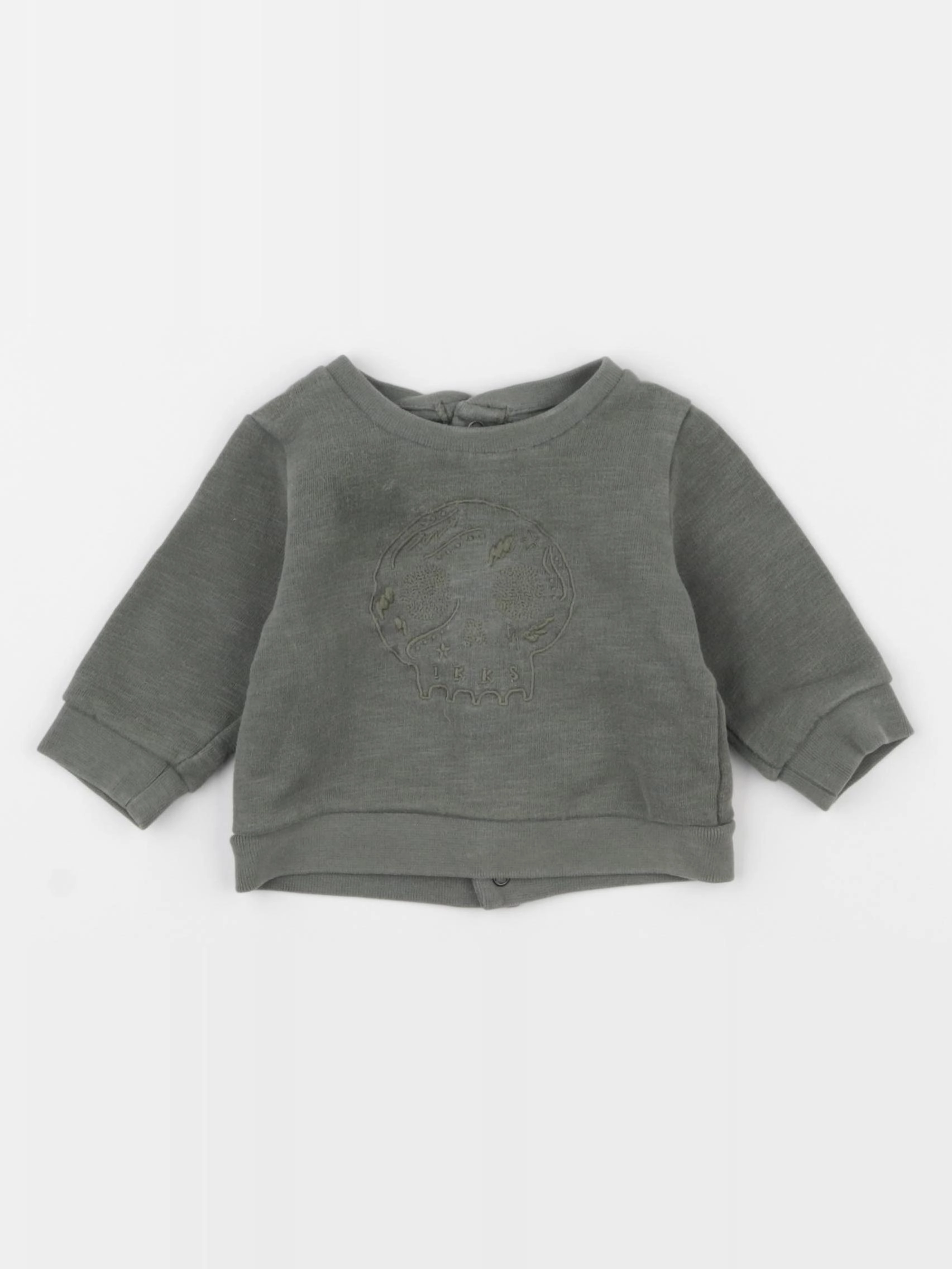 IKKS - sweat vert - 3 mois