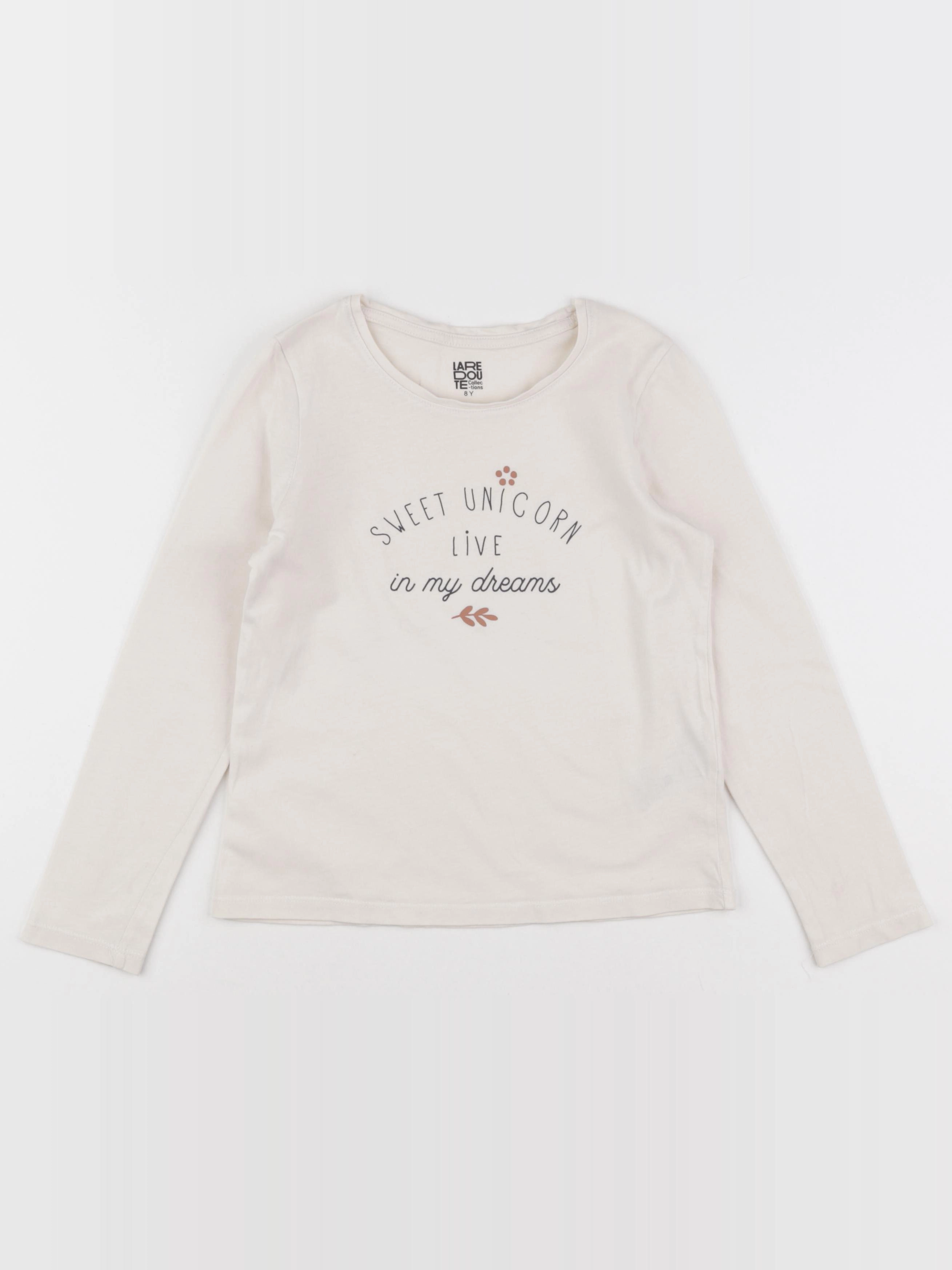 La Redoute - tee-shirt beige - 8 ans