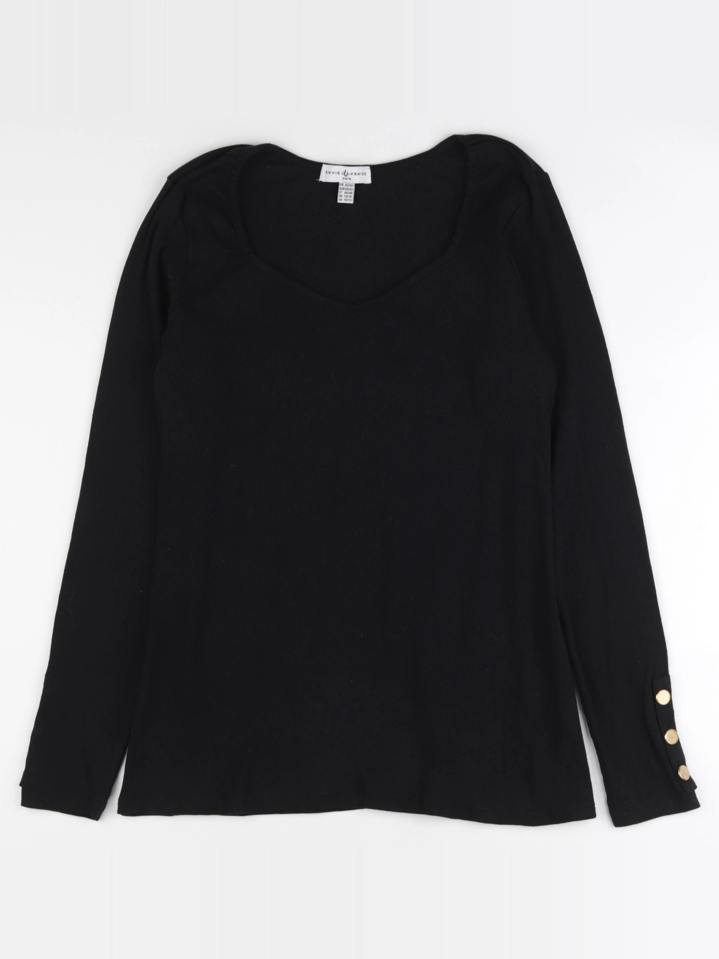 Envie de fraise - tee-shirt grossesse noir - 42 à 44