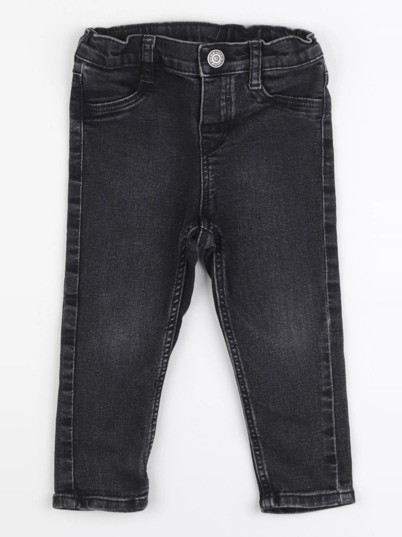 H&M - jean noir - 9/12 mois