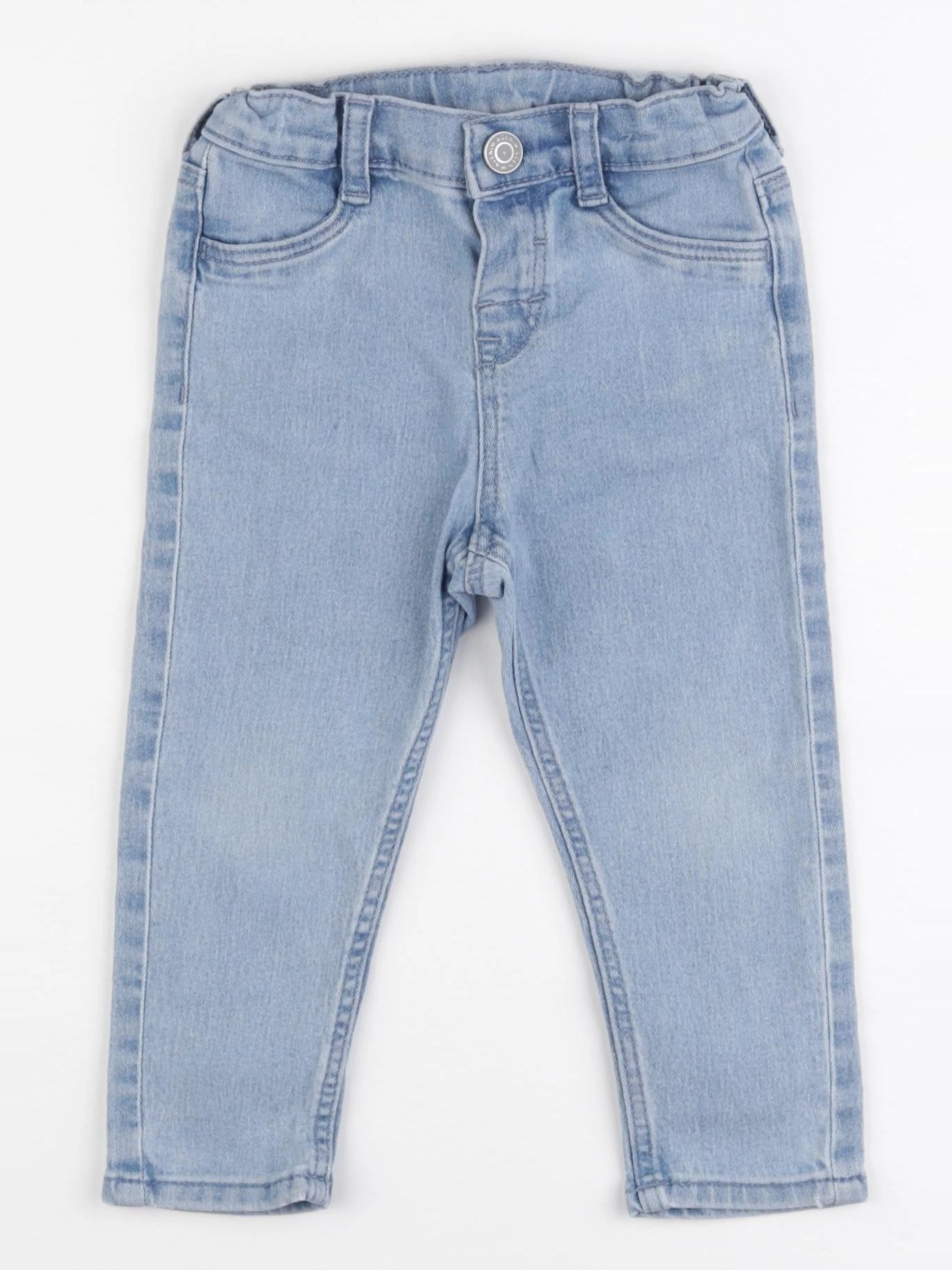 H&M - jean bleu - 9/12 mois