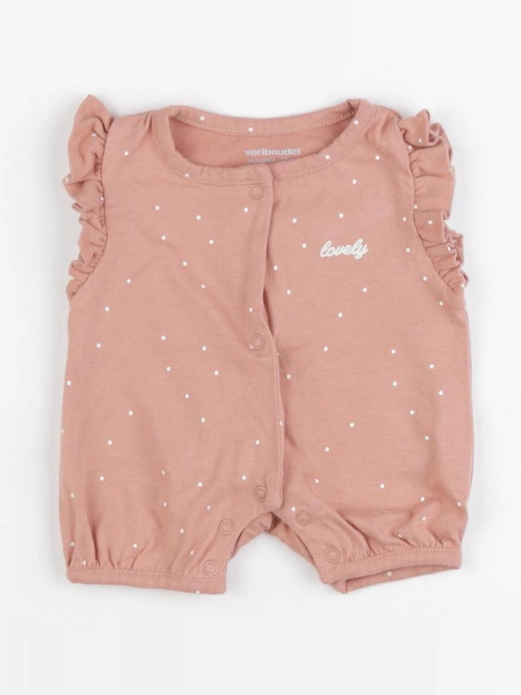 Vertbaudet - combinaison rose - 0 mois