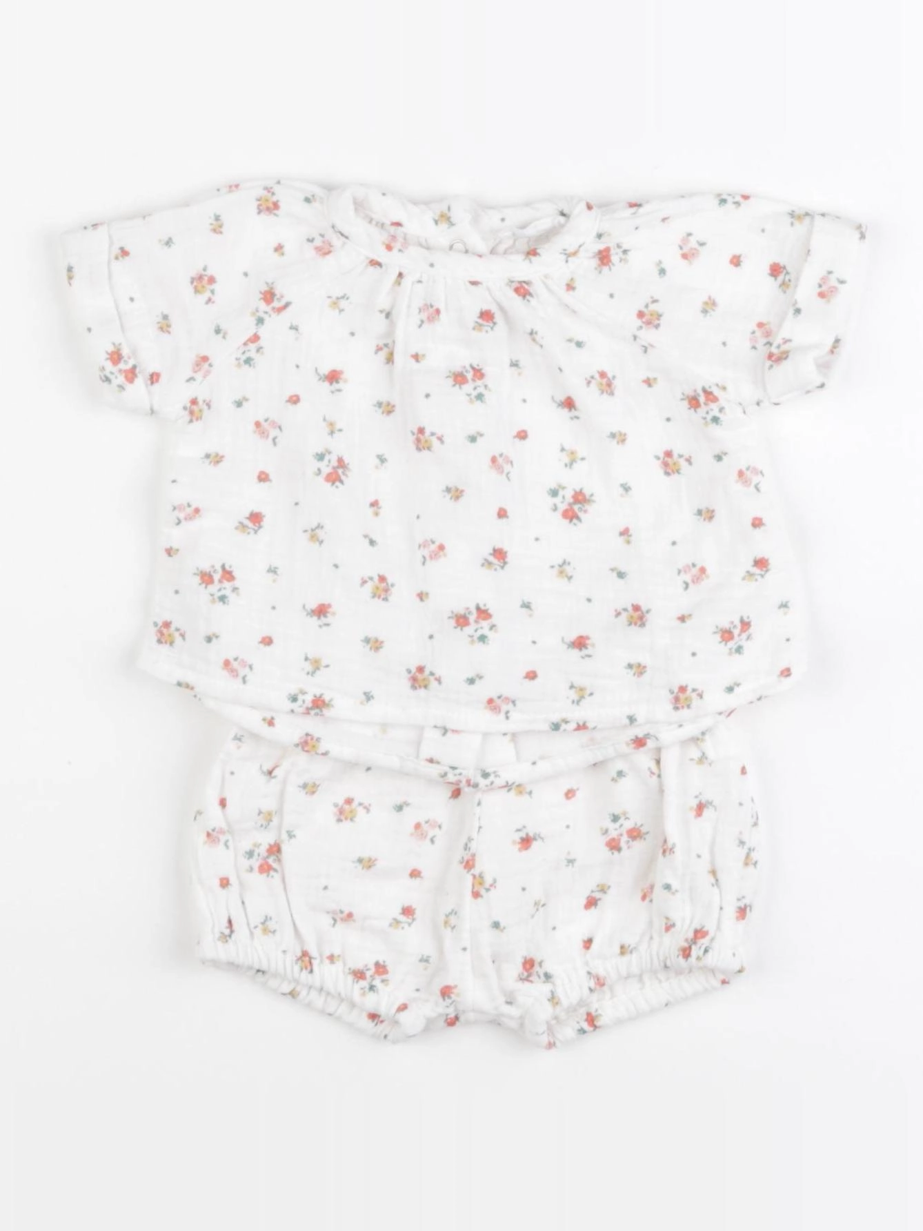 Vertbaudet - ensemble blanc - 1 mois