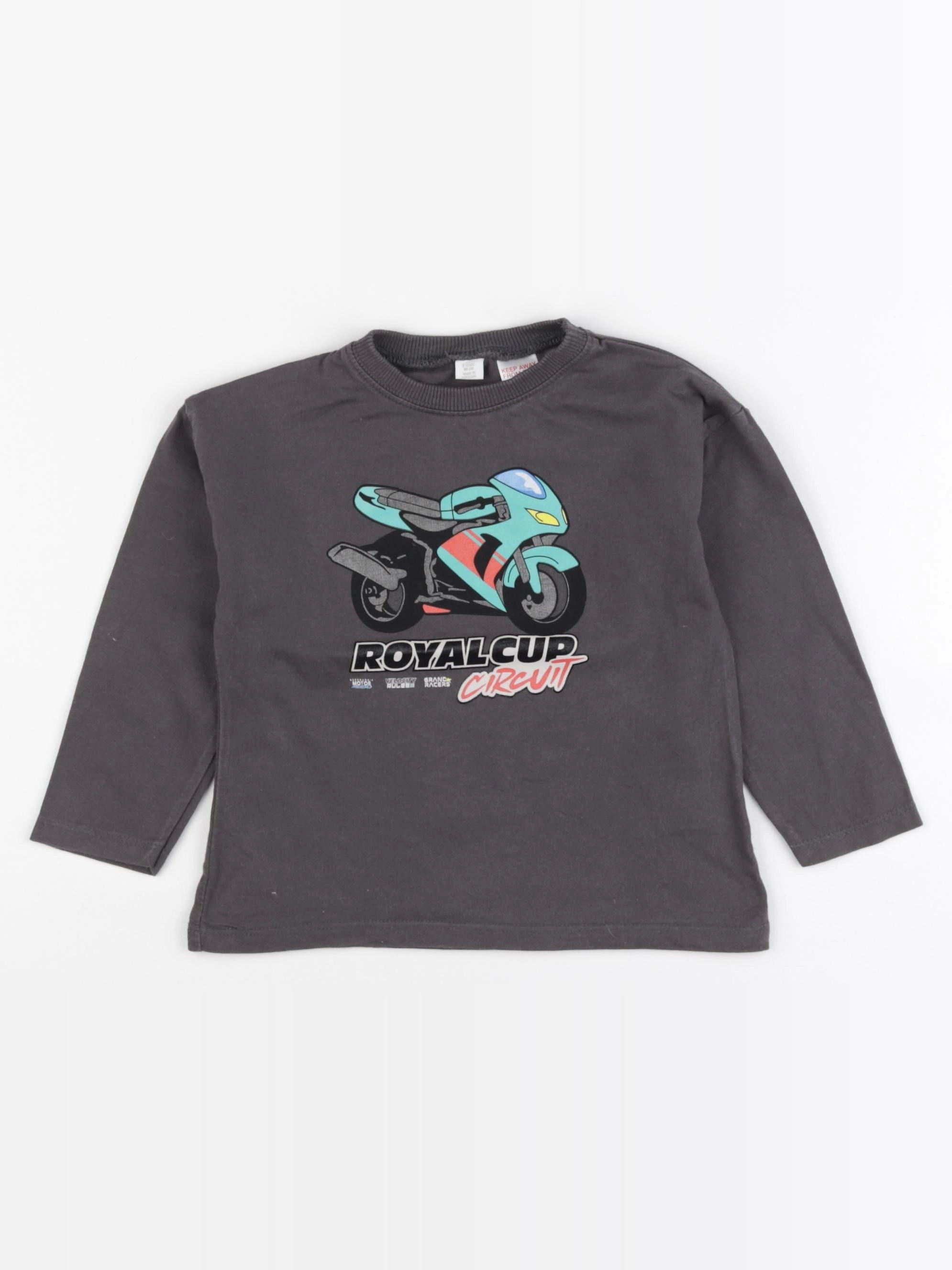 Zara - tee-shirt imprimé au dos gris - 2 ans