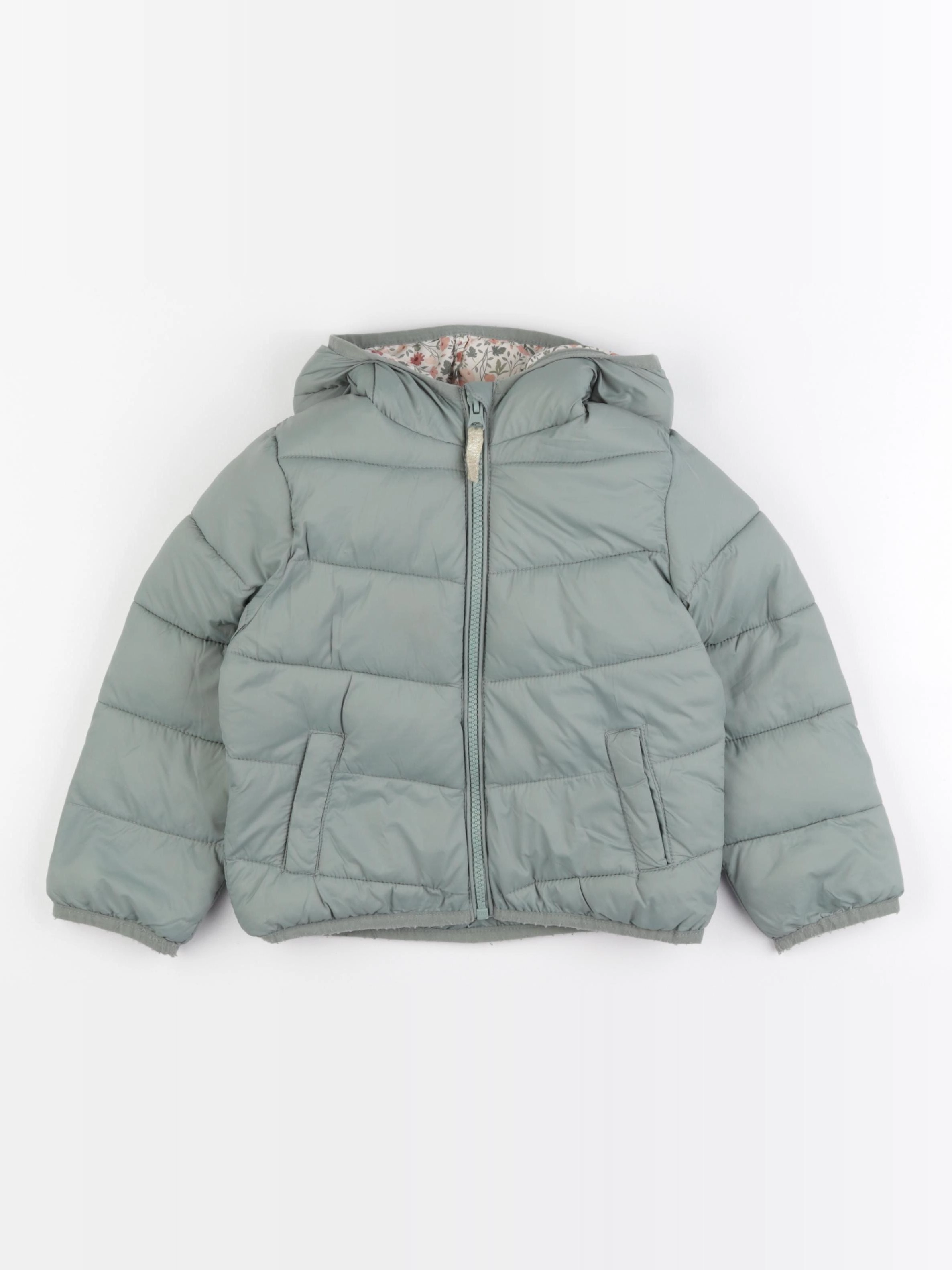 Vertbaudet - doudoune vert - 4 ans
