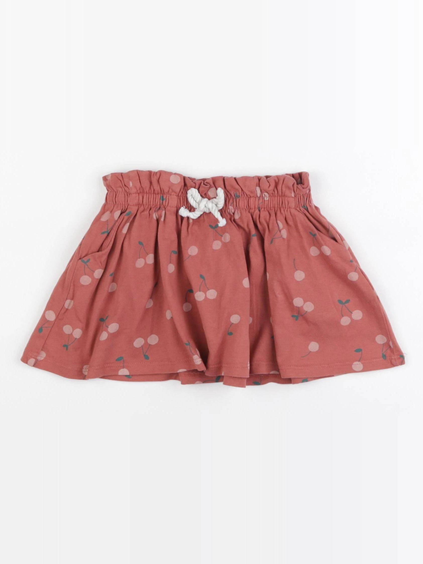 Vertbaudet - jupe rouge - 2 ans