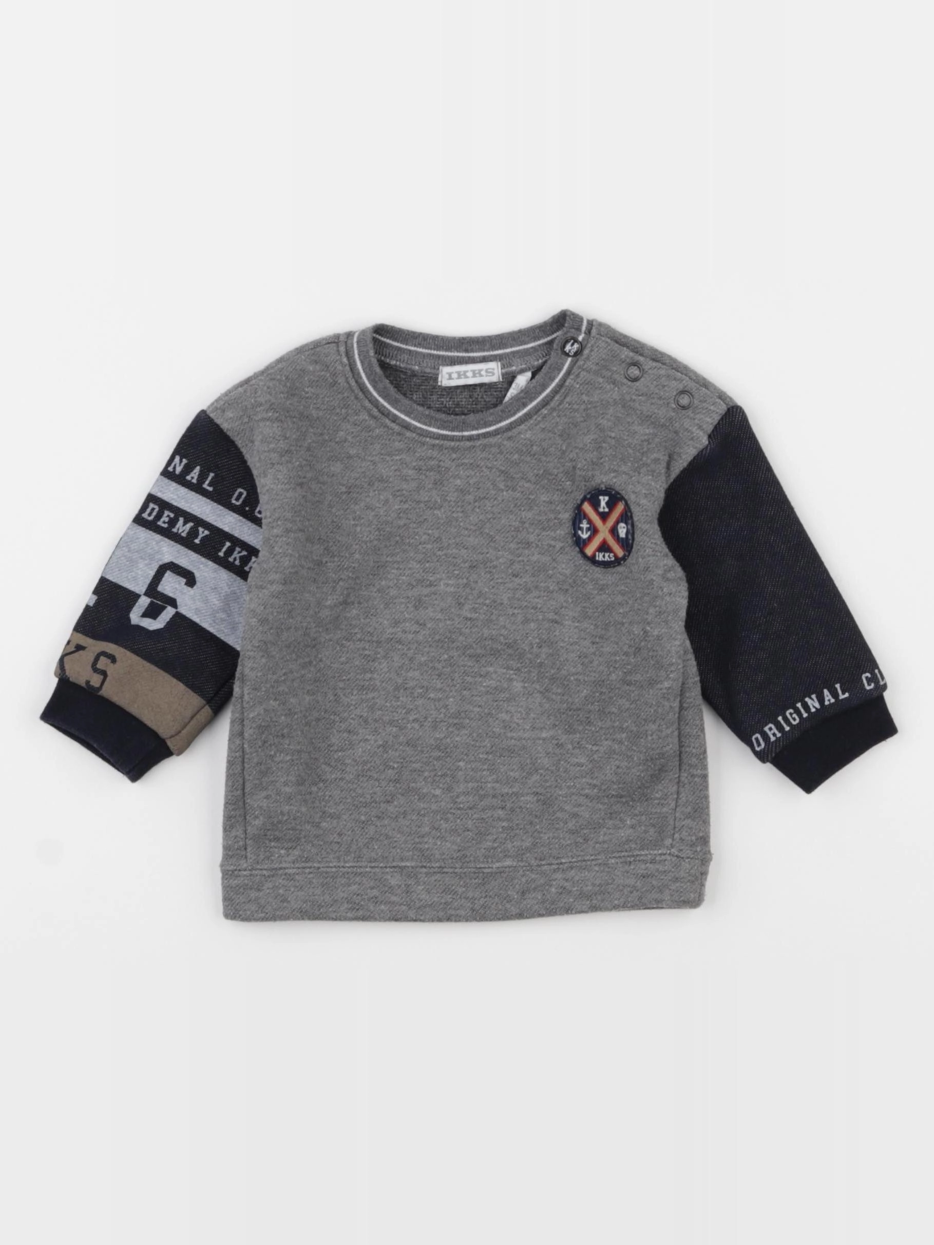 IKKS - sweat gris - 3 mois