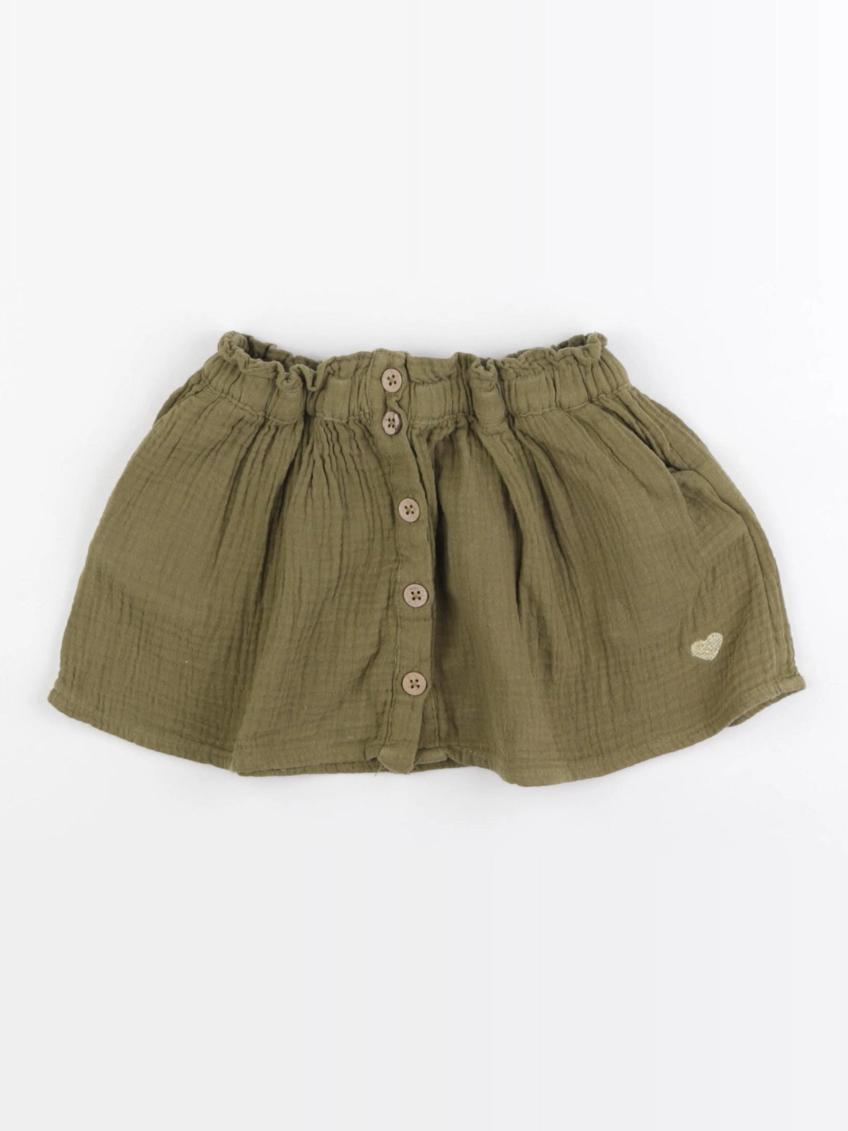 Vertbaudet - jupe vert - 2 ans