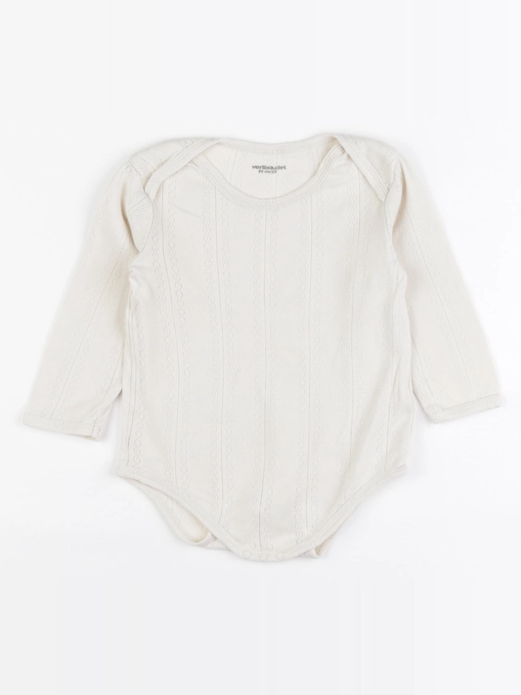 Vertbaudet - body beige - 2 ans