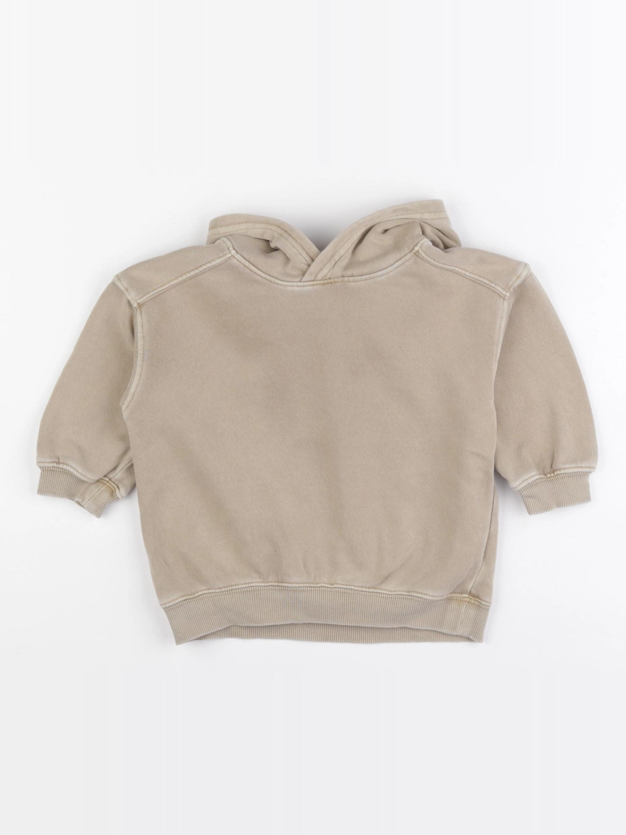 H&M - sweat beige - 9/12 mois