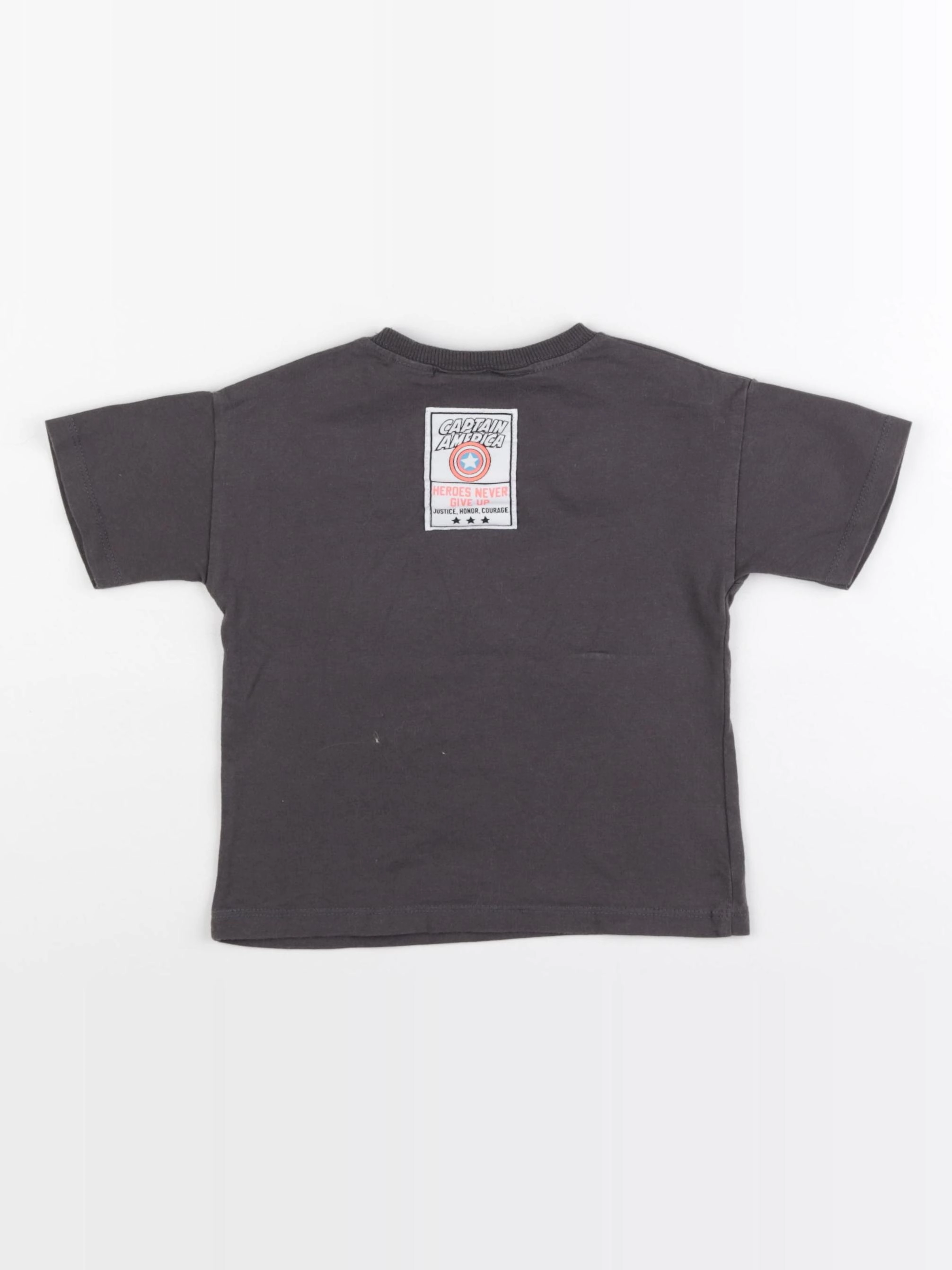 Zara - tee-shirt imprimé au dos gris - 2 ans