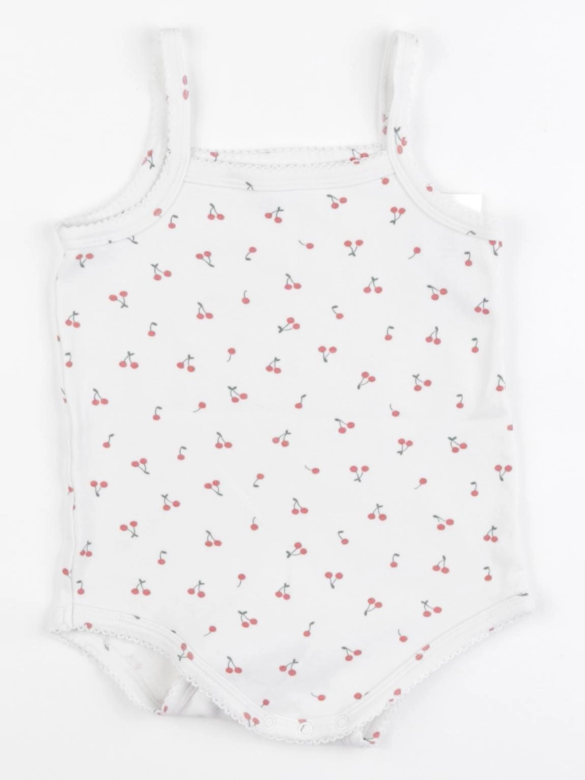 Vertbaudet - body rouge, blanc - 36 mois