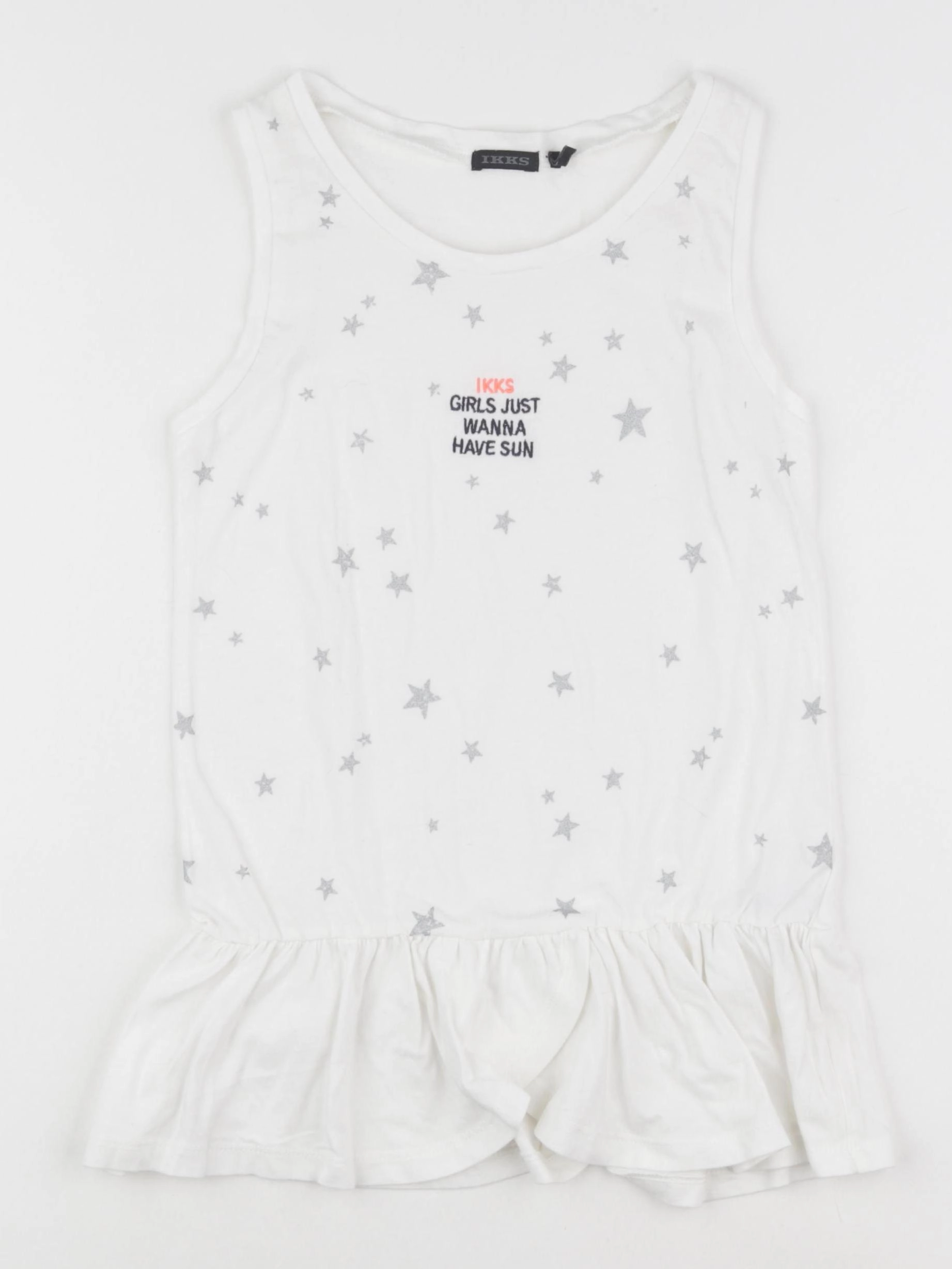 IKKS - débardeur blanc - 10 ans