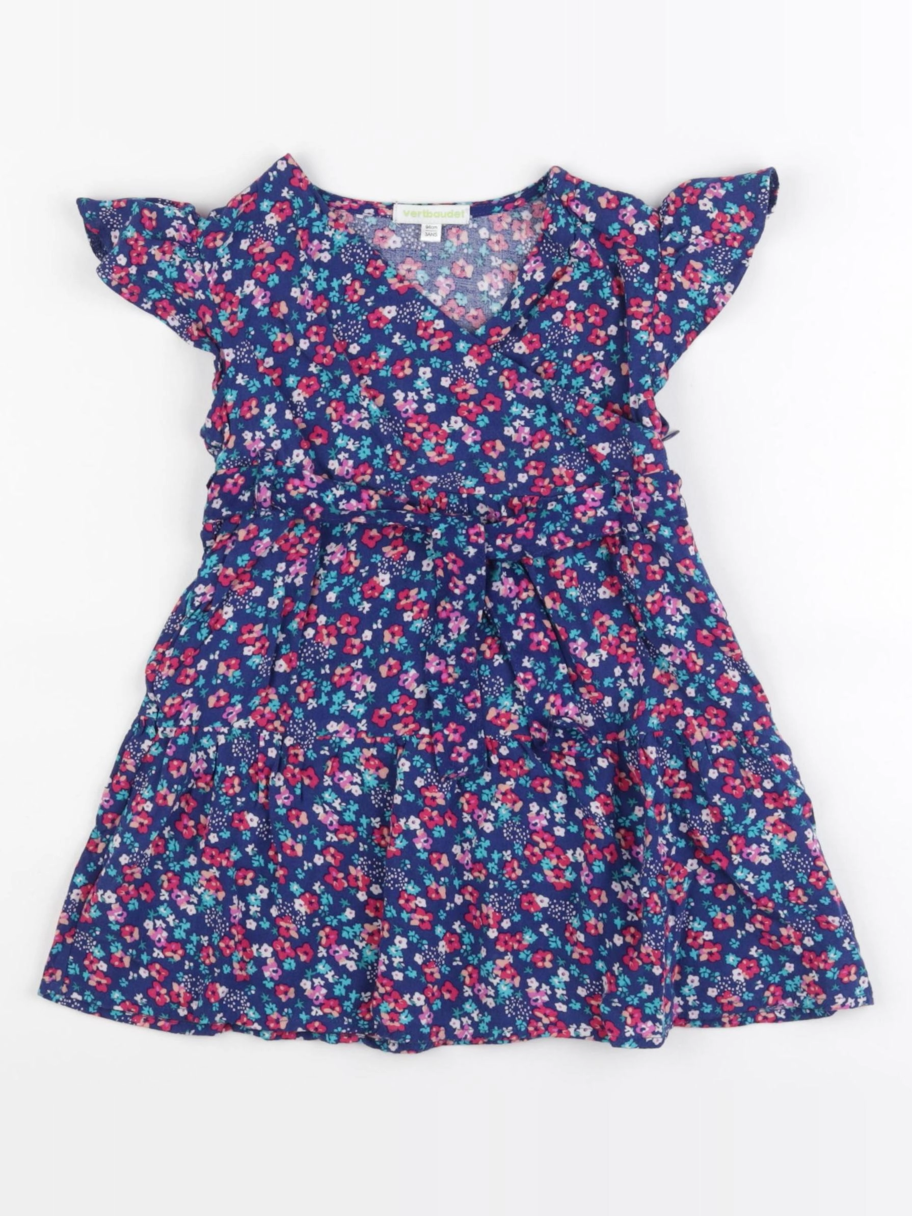 Vertbaudet - robe multicolore - 3 ans
