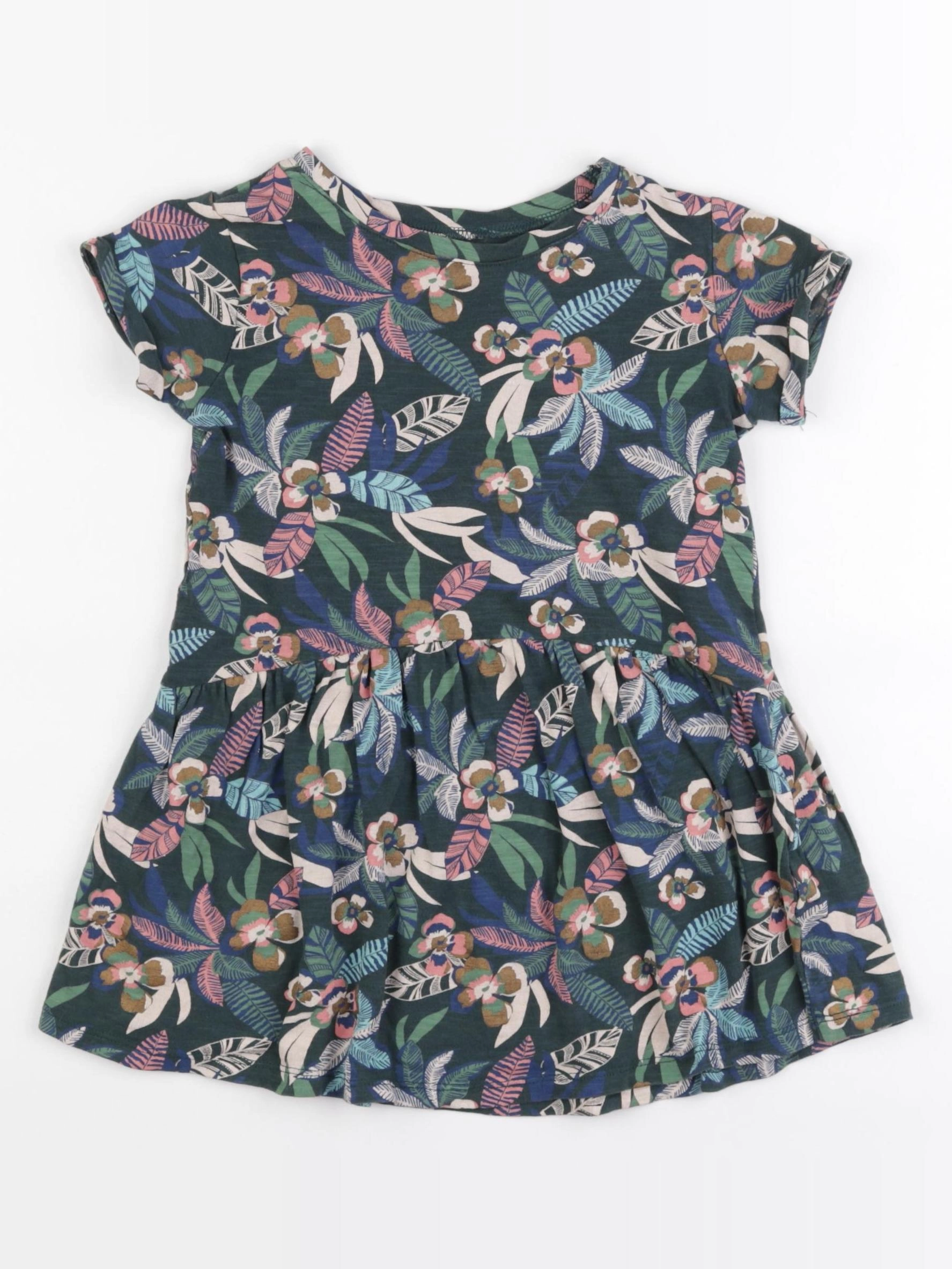 Vertbaudet - robe multicolore - 4 ans