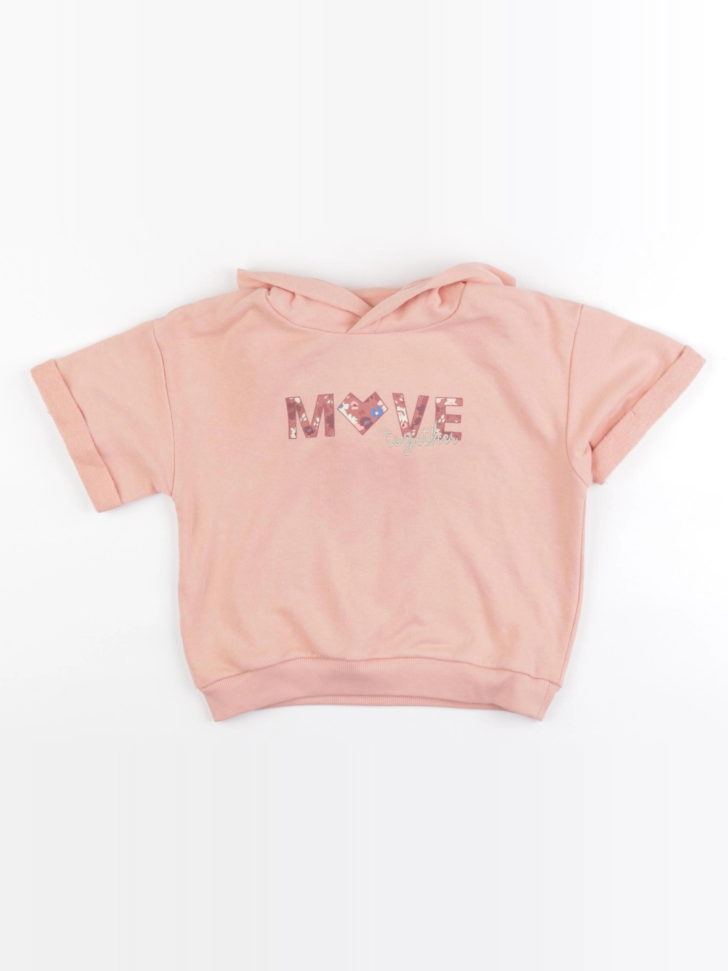 Vertbaudet - sweat rose - 5 ans
